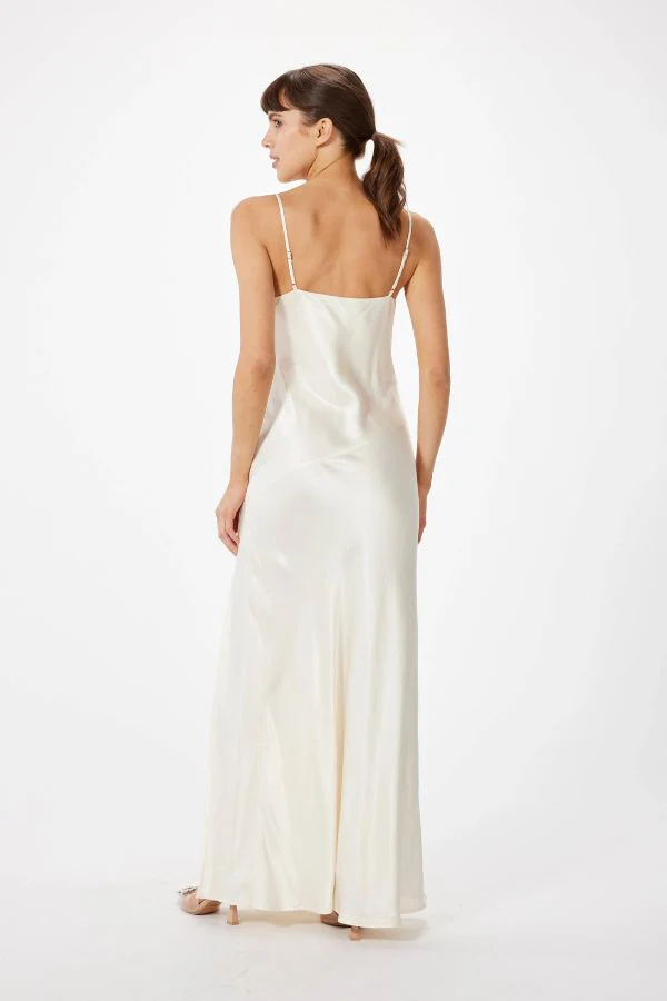 Sophie Rue Ella Satin Dress - Ivory - Image 3