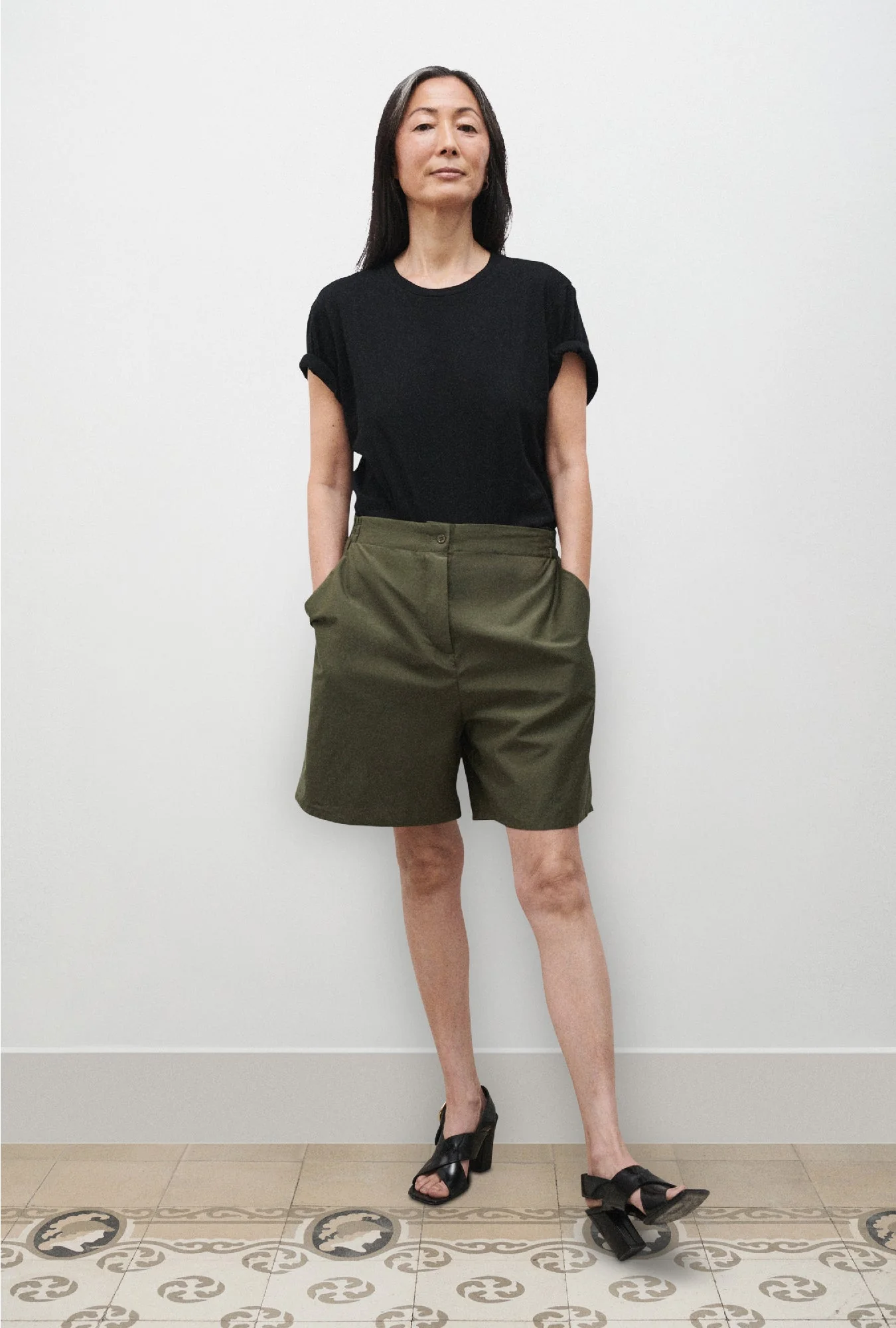 Silk Laundry BODYSUIT TEE - BLACK - Image 2