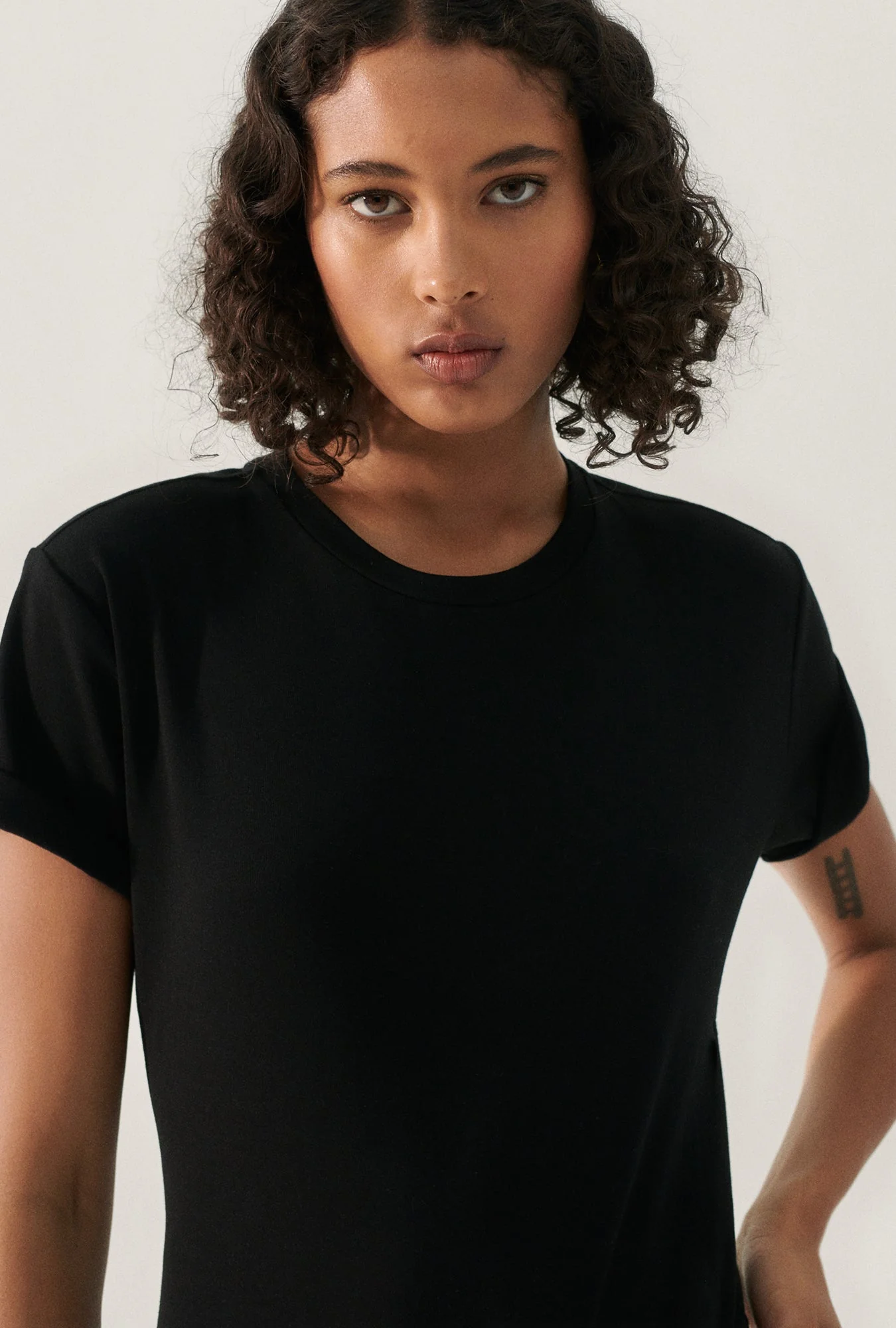 Silk Laundry BODYSUIT TEE - BLACK - Image 7