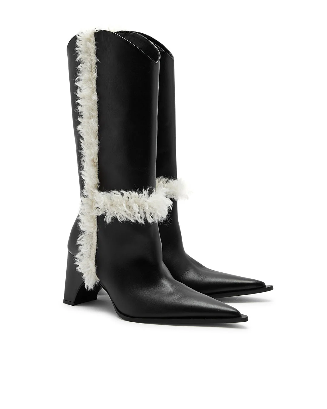 Coperni Bridge Cowboy Boot - Black/White - Image 2