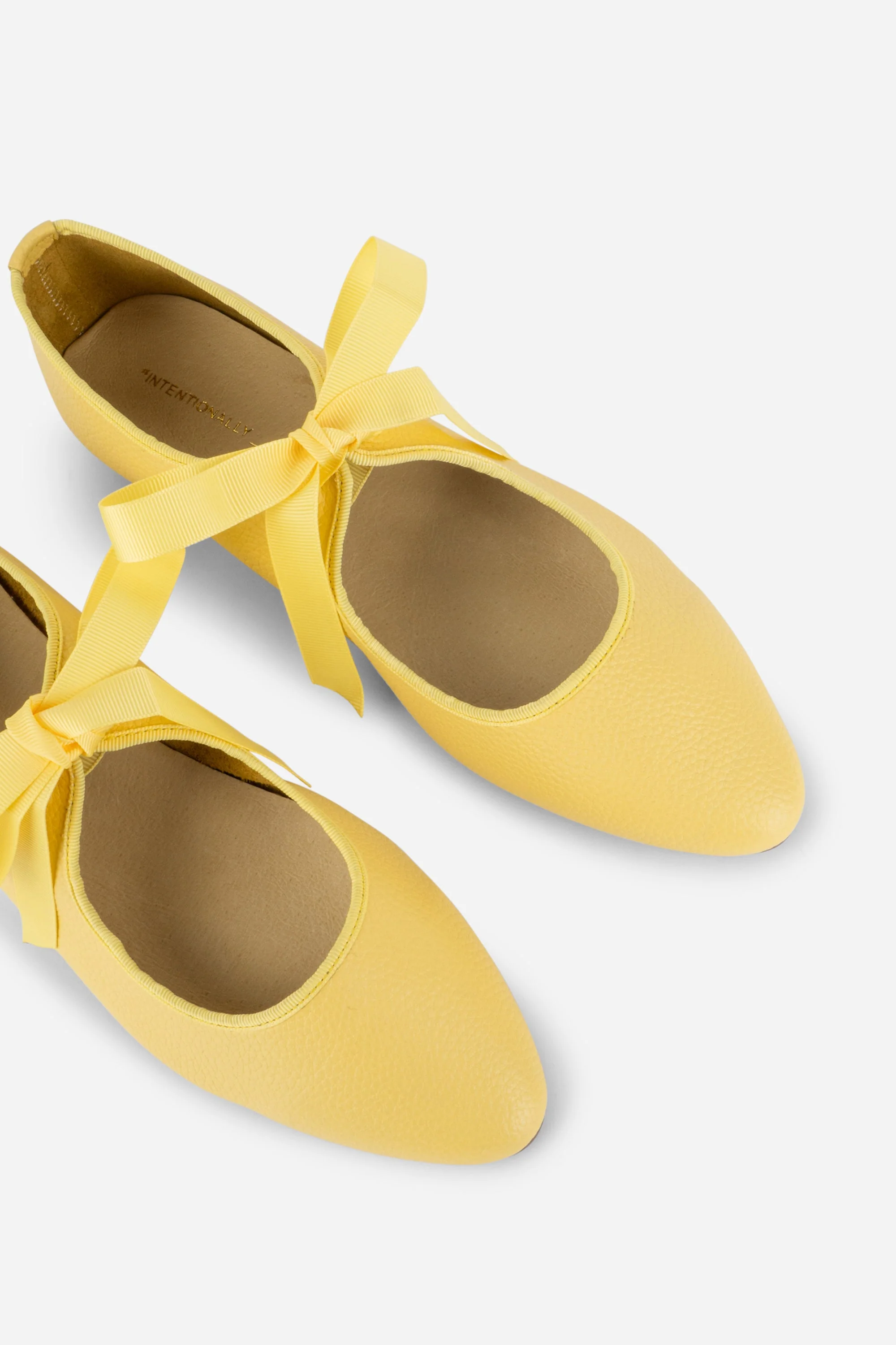 "INTENTIONALLY __________." Valley Sole Ballet Flat - Black - Image 11