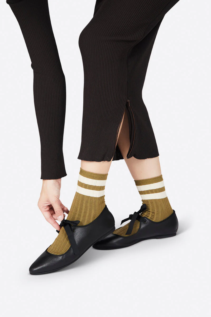 "INTENTIONALLY __________." Valley Sole Ballet Flat - Black - Image 6