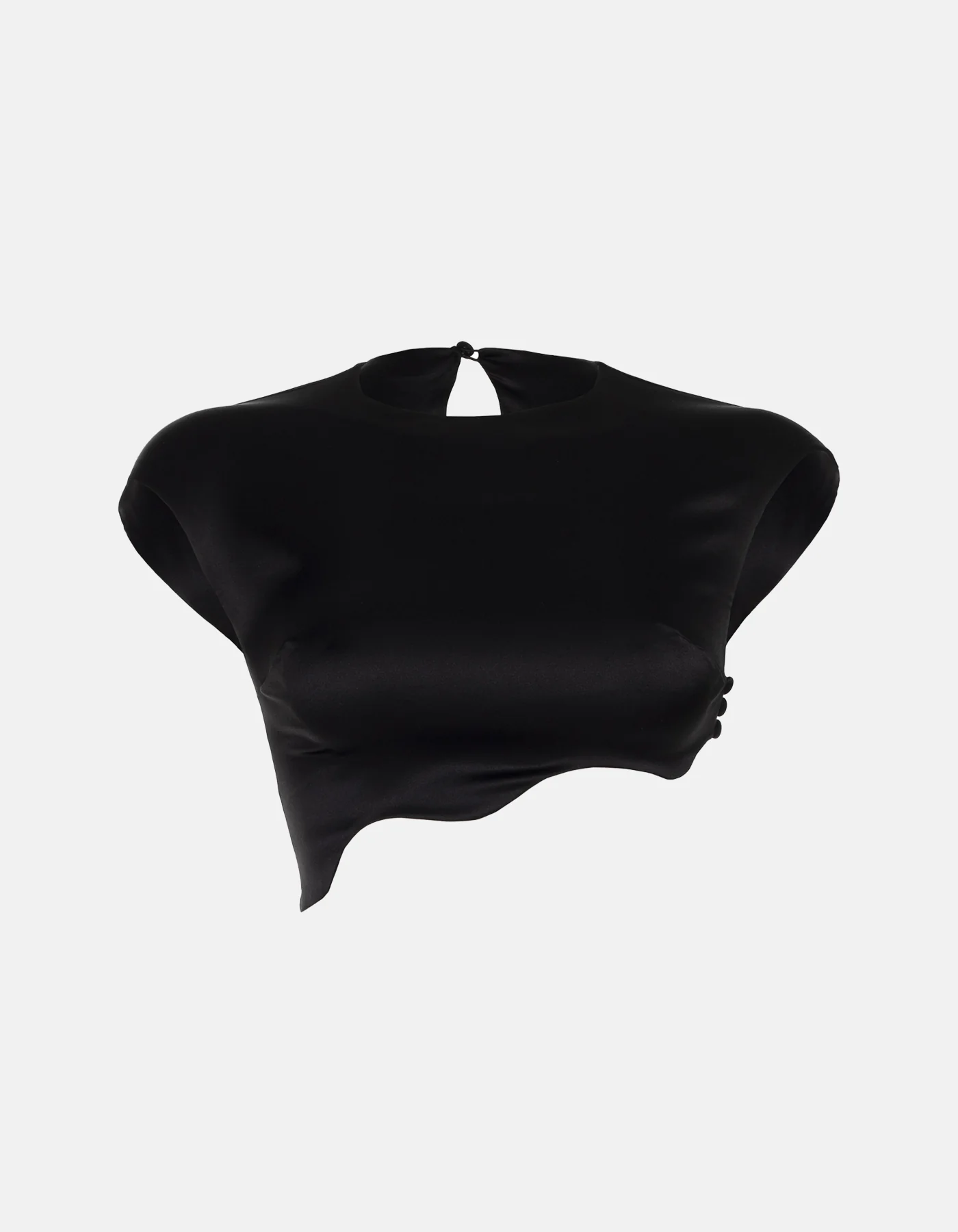 MAET RHEA Silk Top - Black