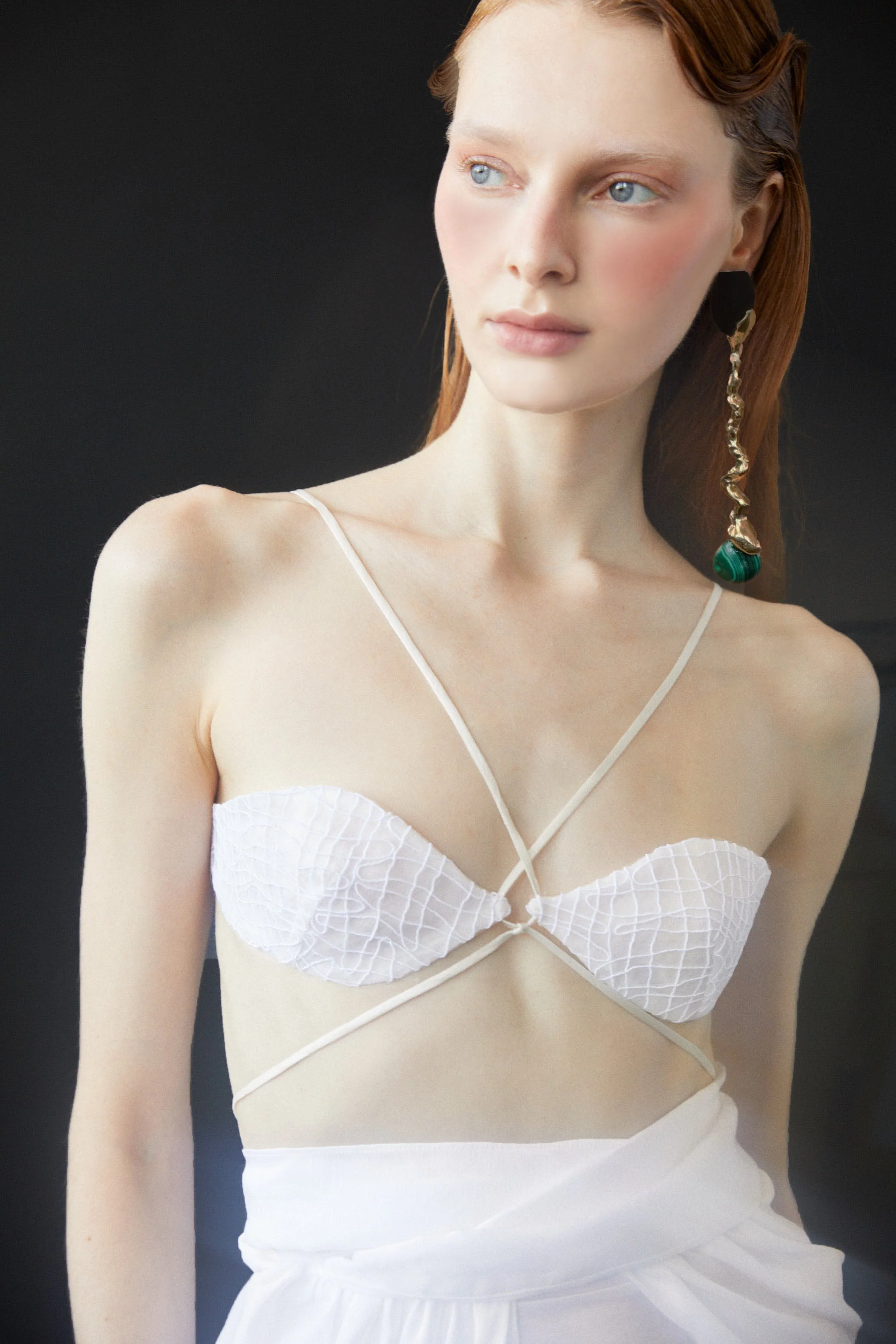 Luisa et La Luna Clemence Bralette Top - Blanc - Image 3