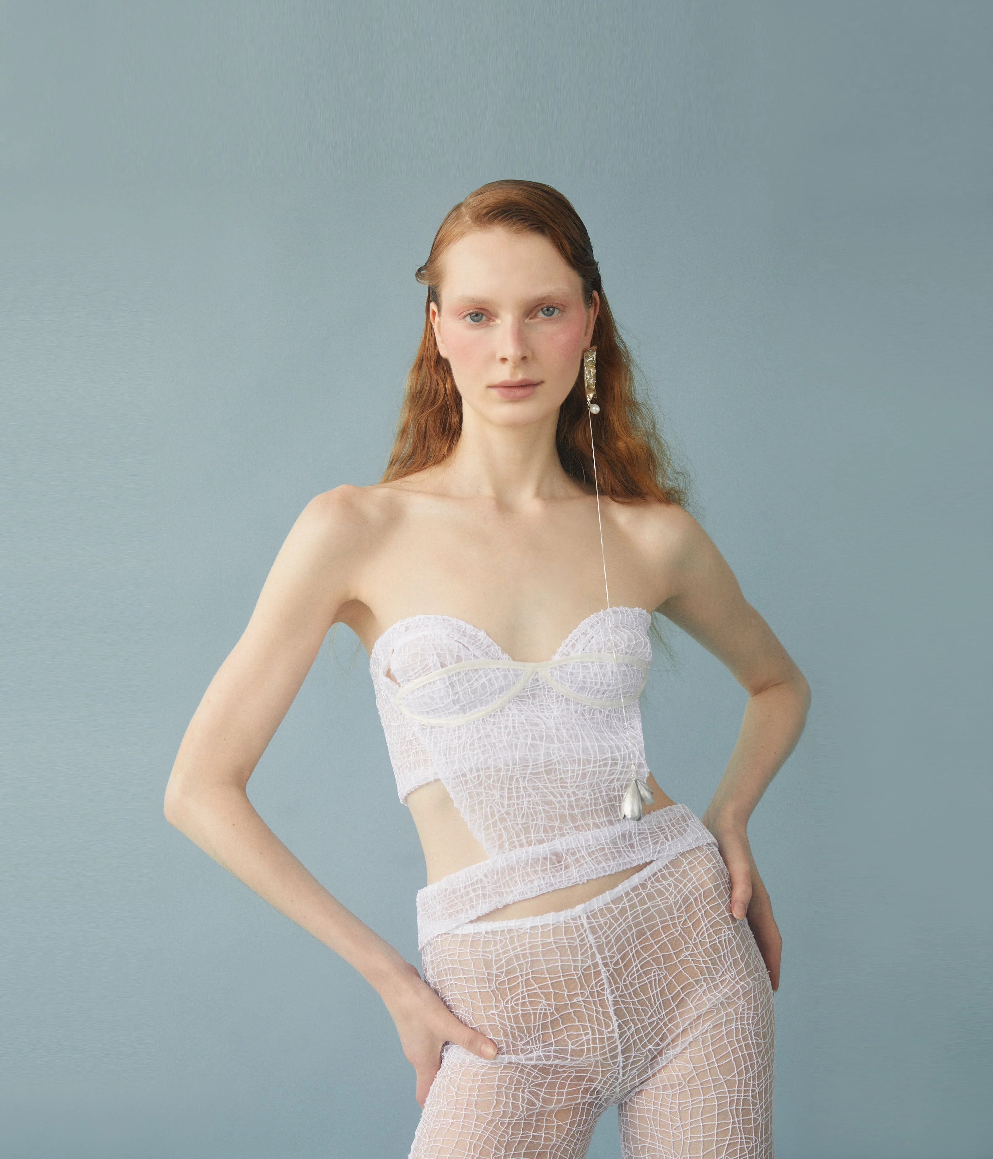 Luisa et La Luna Daphne Bustier Top - Blanc - Image 2