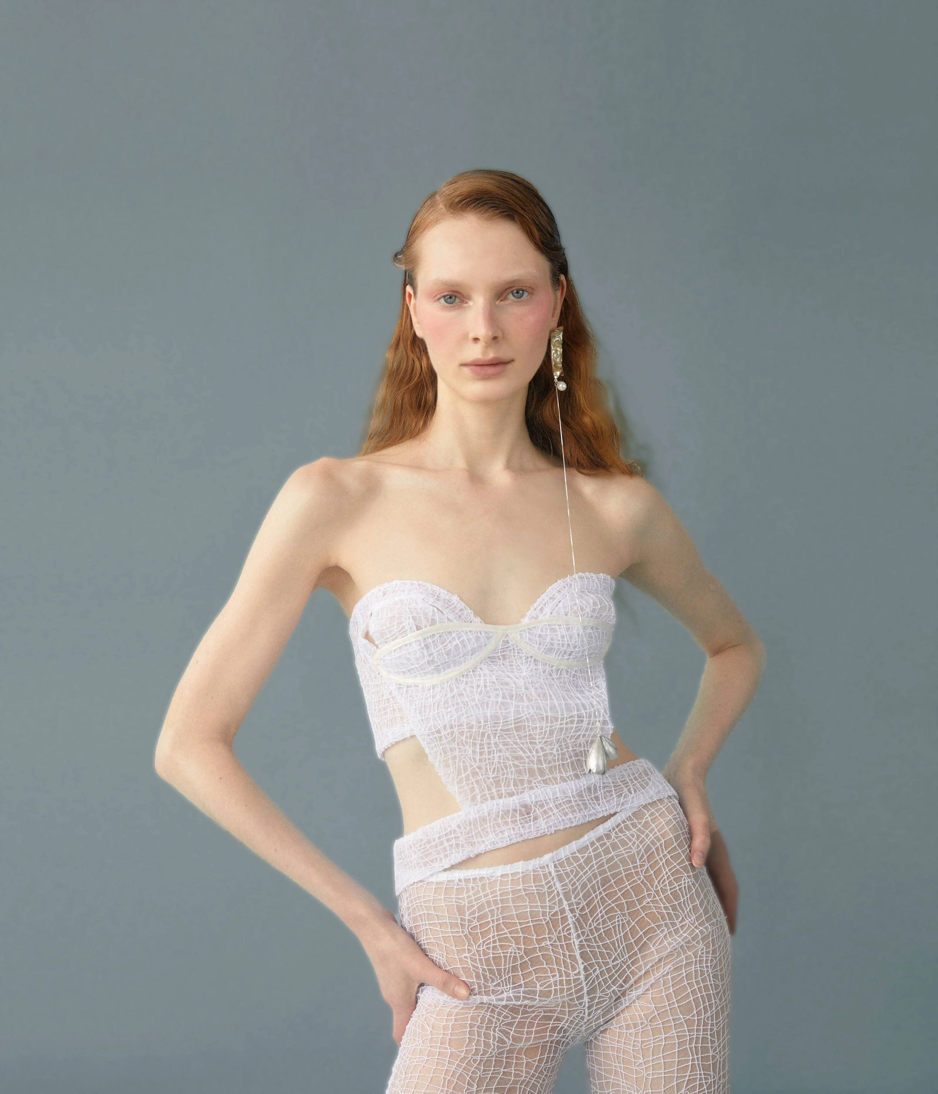 Luisa et La Luna Daphne Bustier Top - Blanc - Image 3