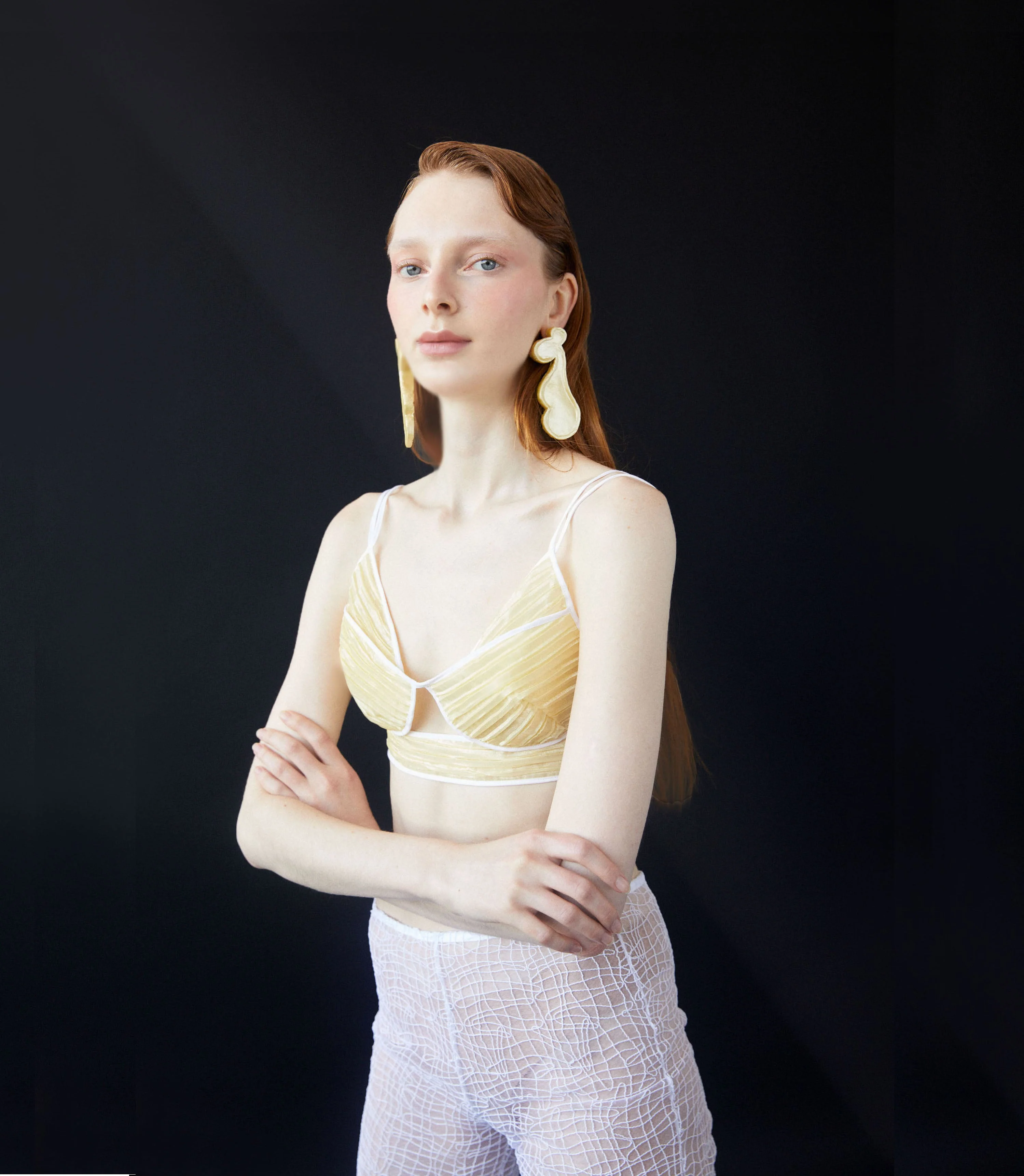 Luisa et La Luna Delphine Pleated Top - Canary - Image 7