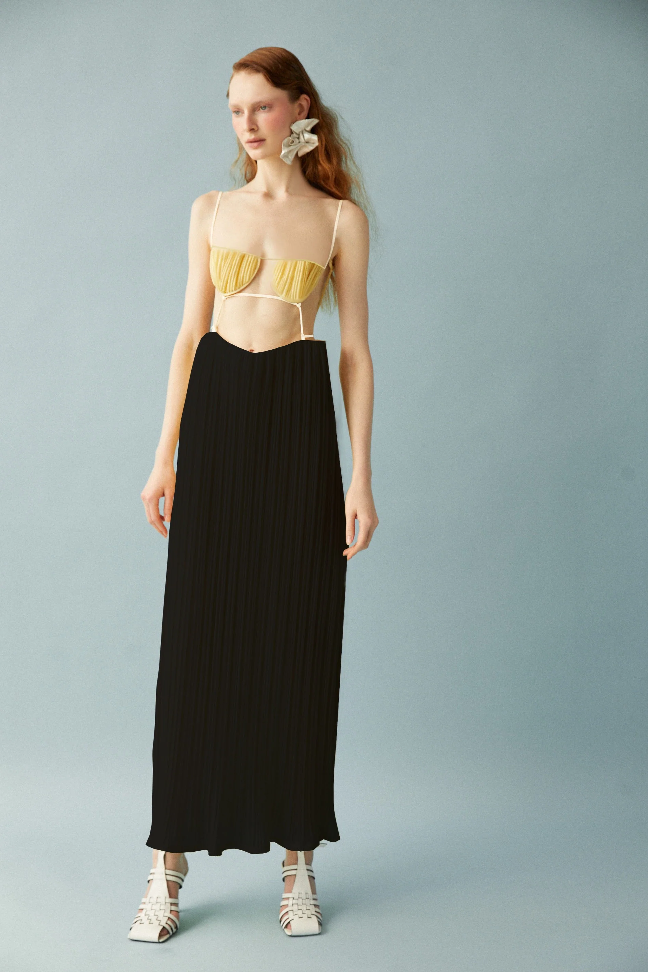 Luisa et La Luna Eros Pleated Combo Dress - Image 2
