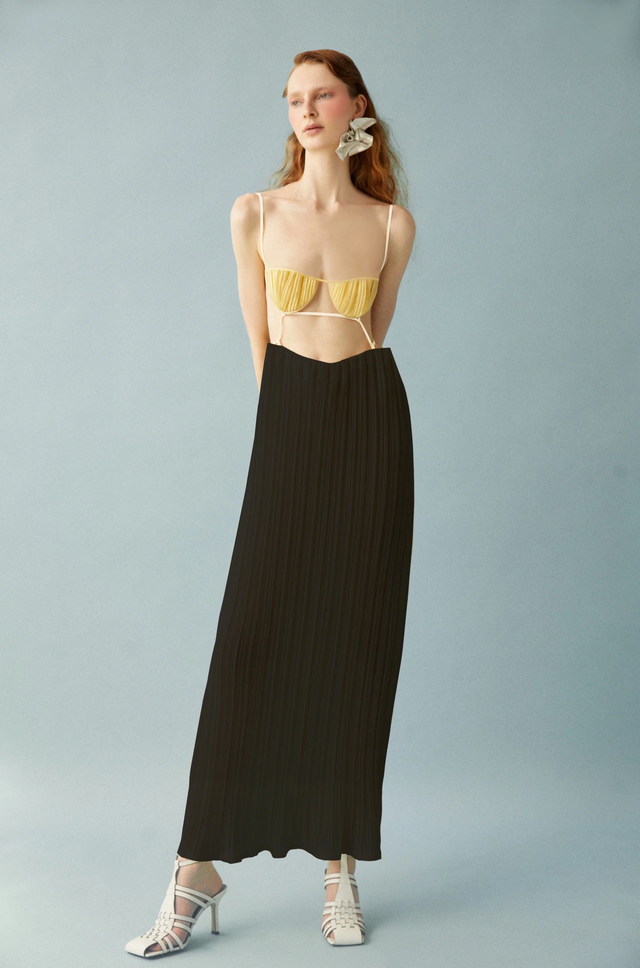 Luisa et La Luna Eros Pleated Combo Dress - Image 3