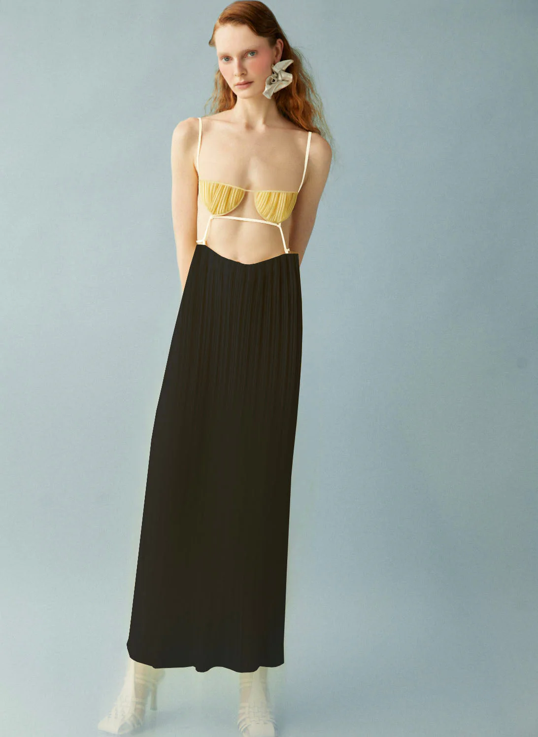 Luisa et La Luna Eros Pleated Combo Dress - Image 4