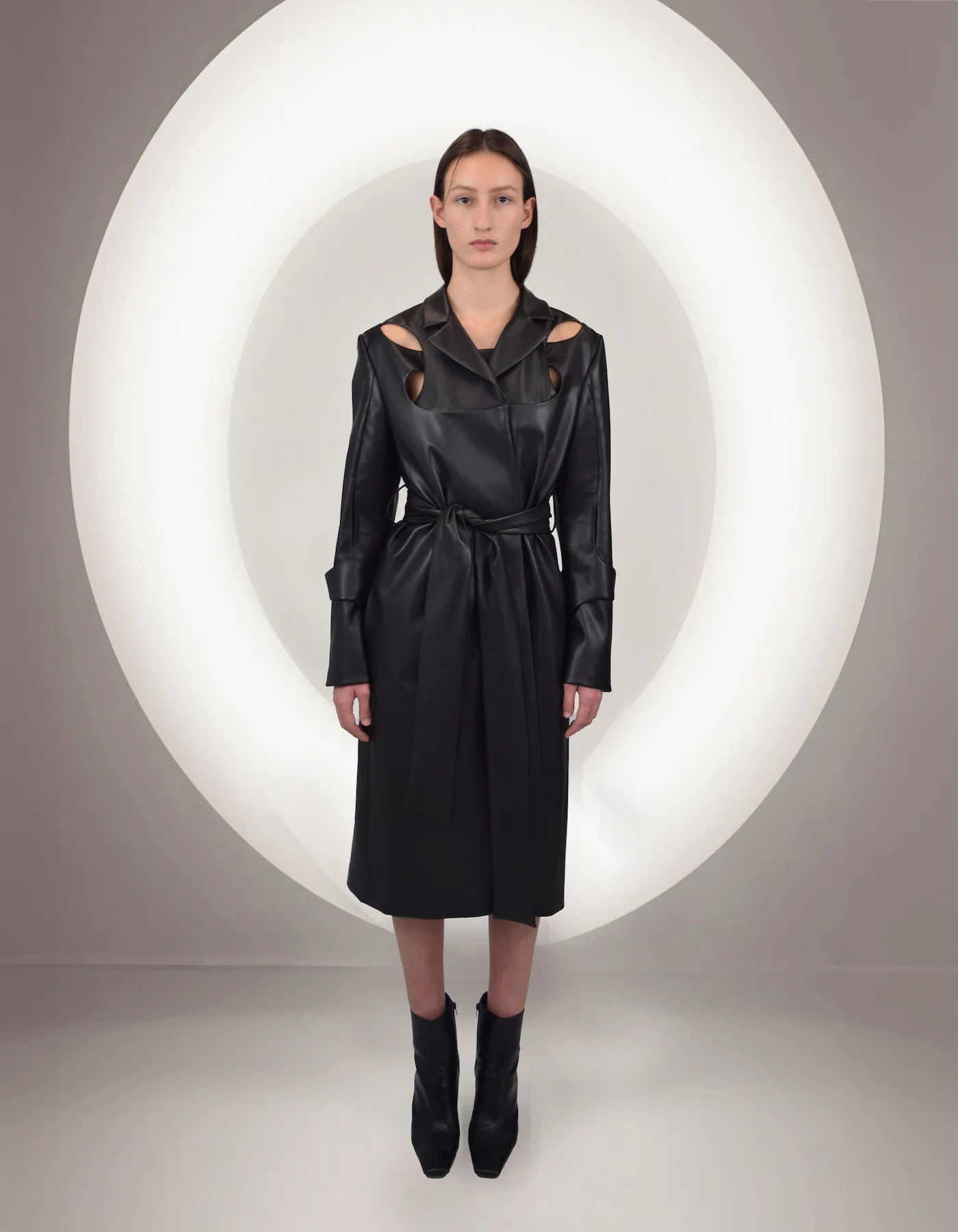 MAET Mire Vegan Leather Coat - Black - Image 2