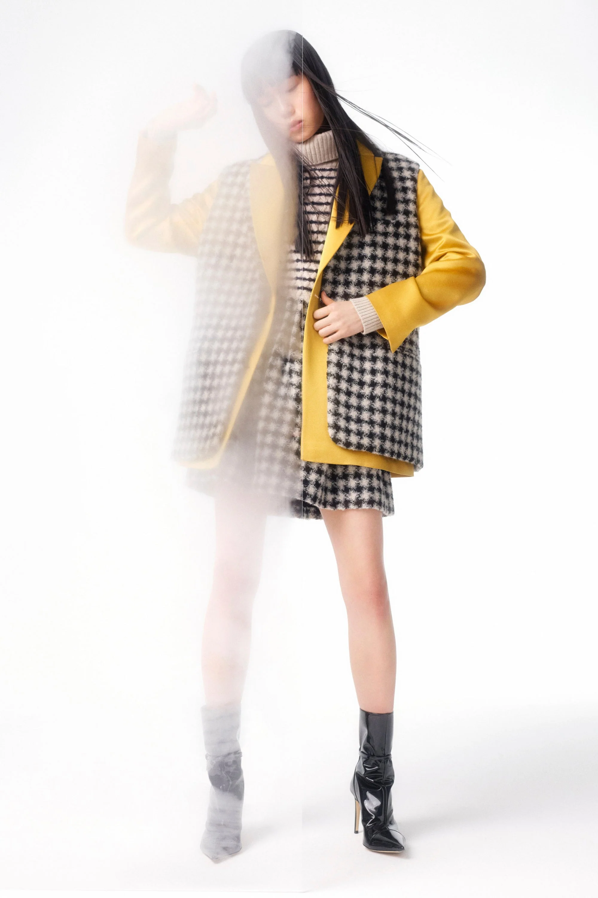 Rochas Double Breasted Jacket - Dark Beige - Image 2