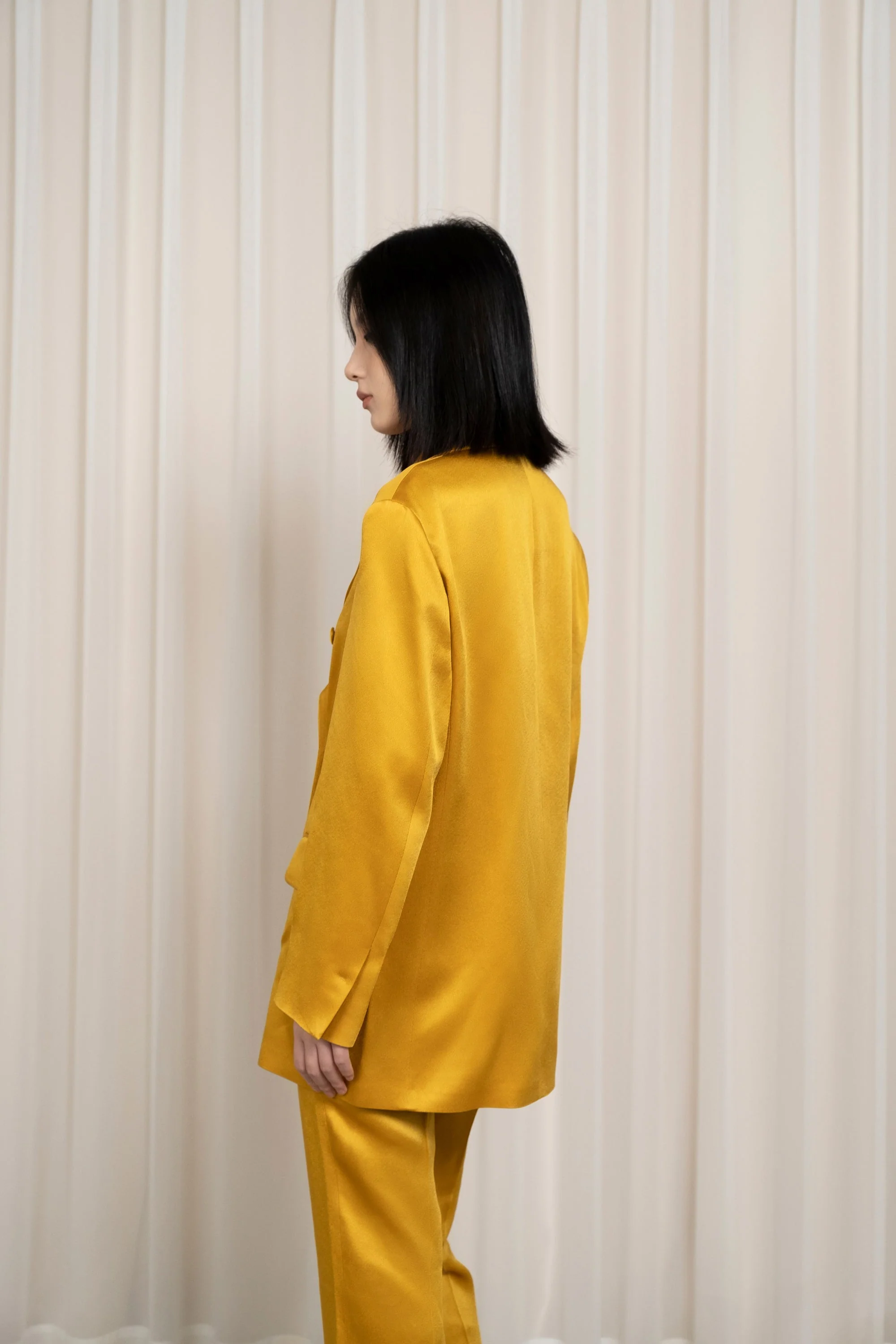 Rochas Double Breasted Jacket - Dark Beige - Image 5