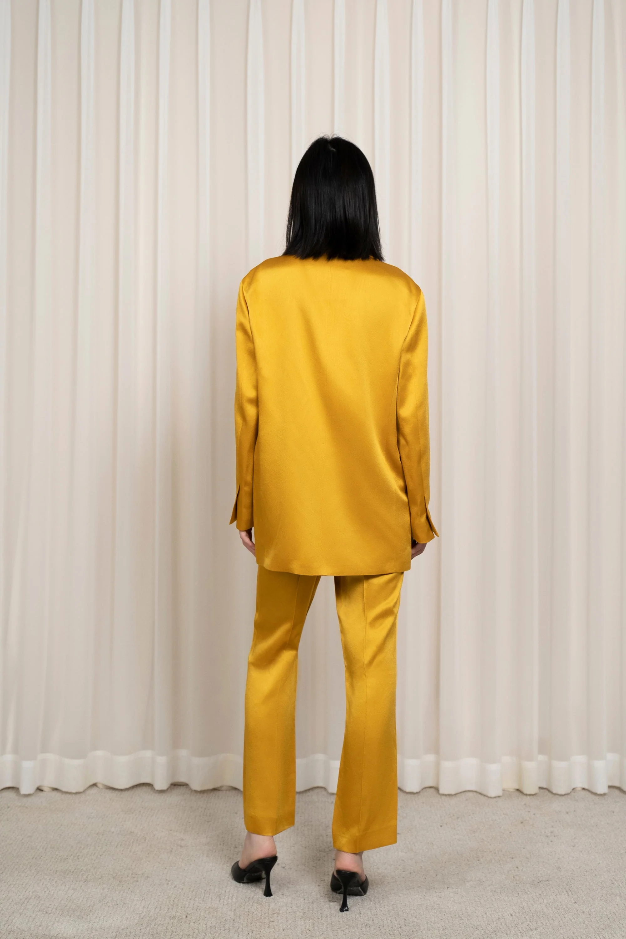 Rochas Double Breasted Jacket - Dark Beige - Image 7