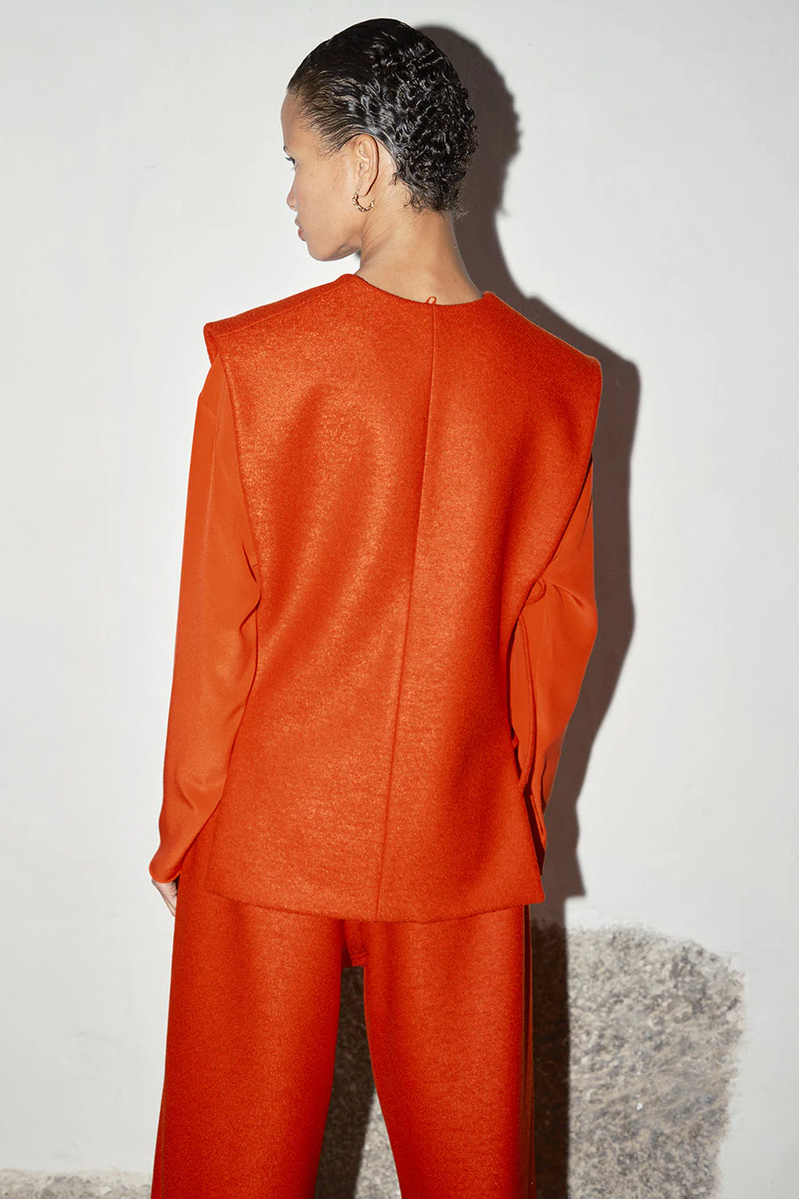 Datura Alpaca Wool Vest - Lava - Image 5