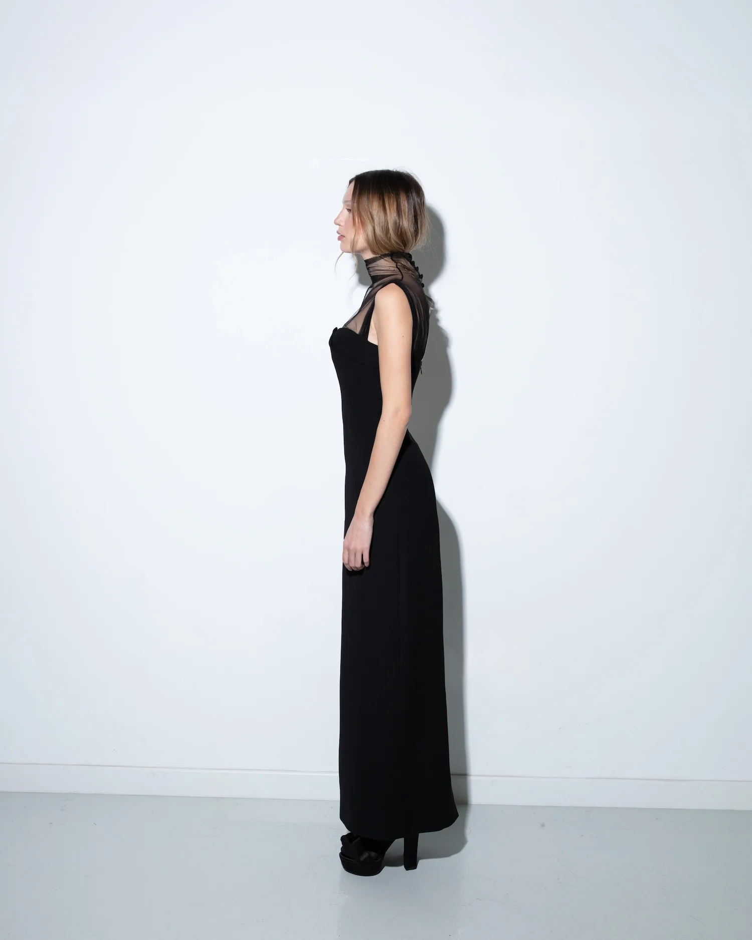 Maet Cambri Long Dress - Black - Image 2