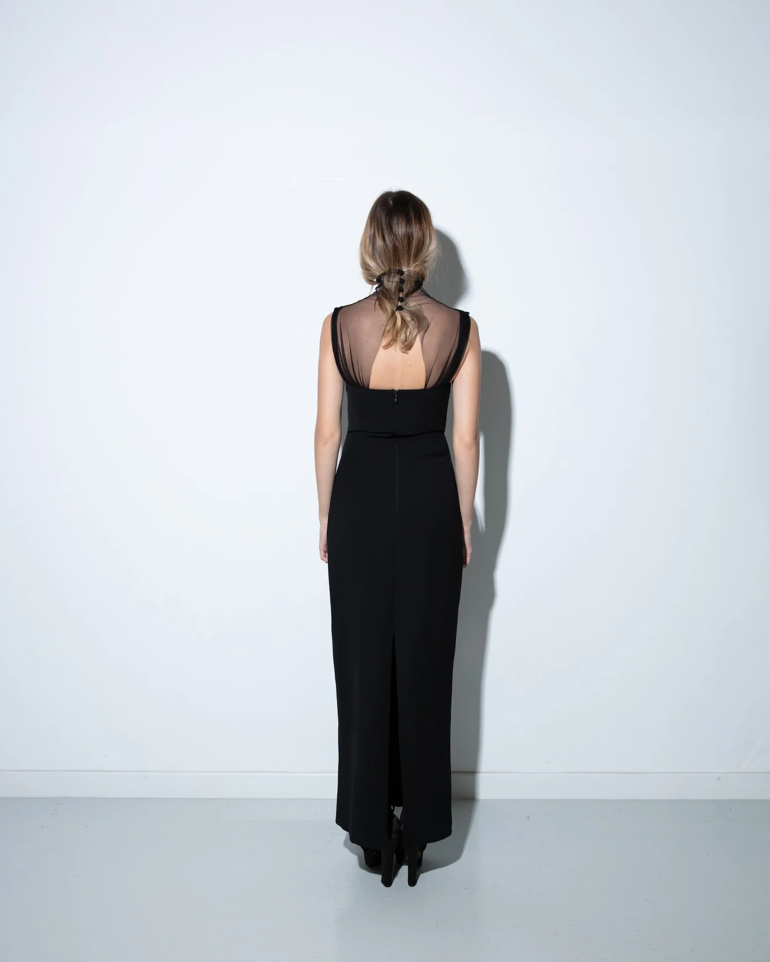 Maet Cambri Long Dress - Black - Image 3