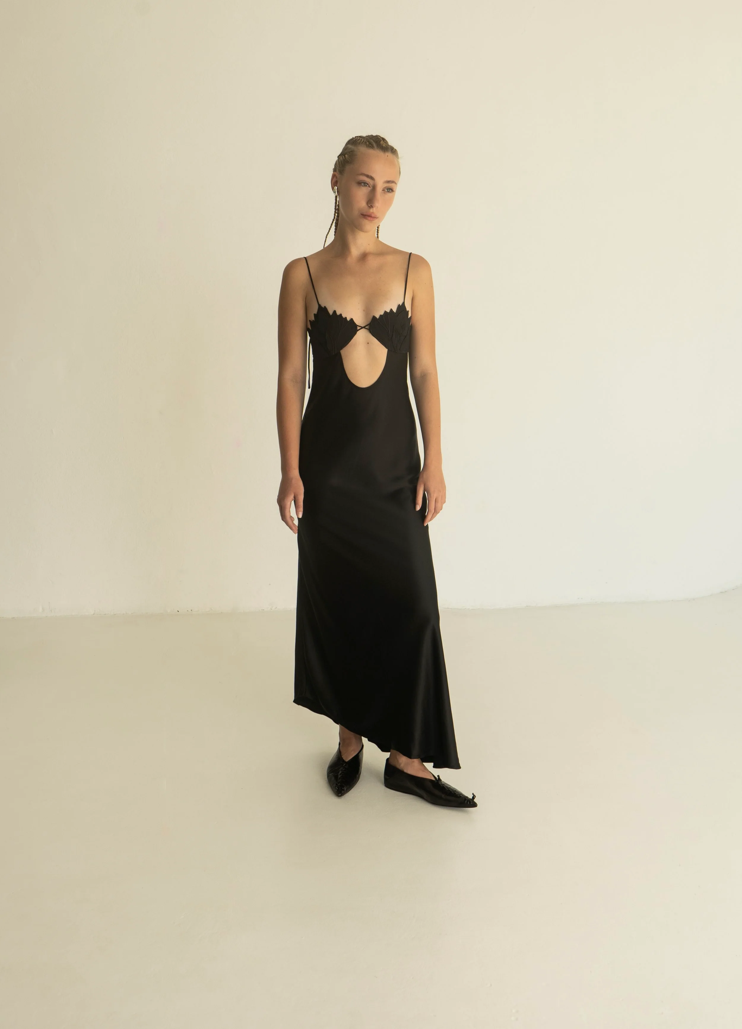 K M by L A N G E Kalyna Viscose Dress - Black - Image 4