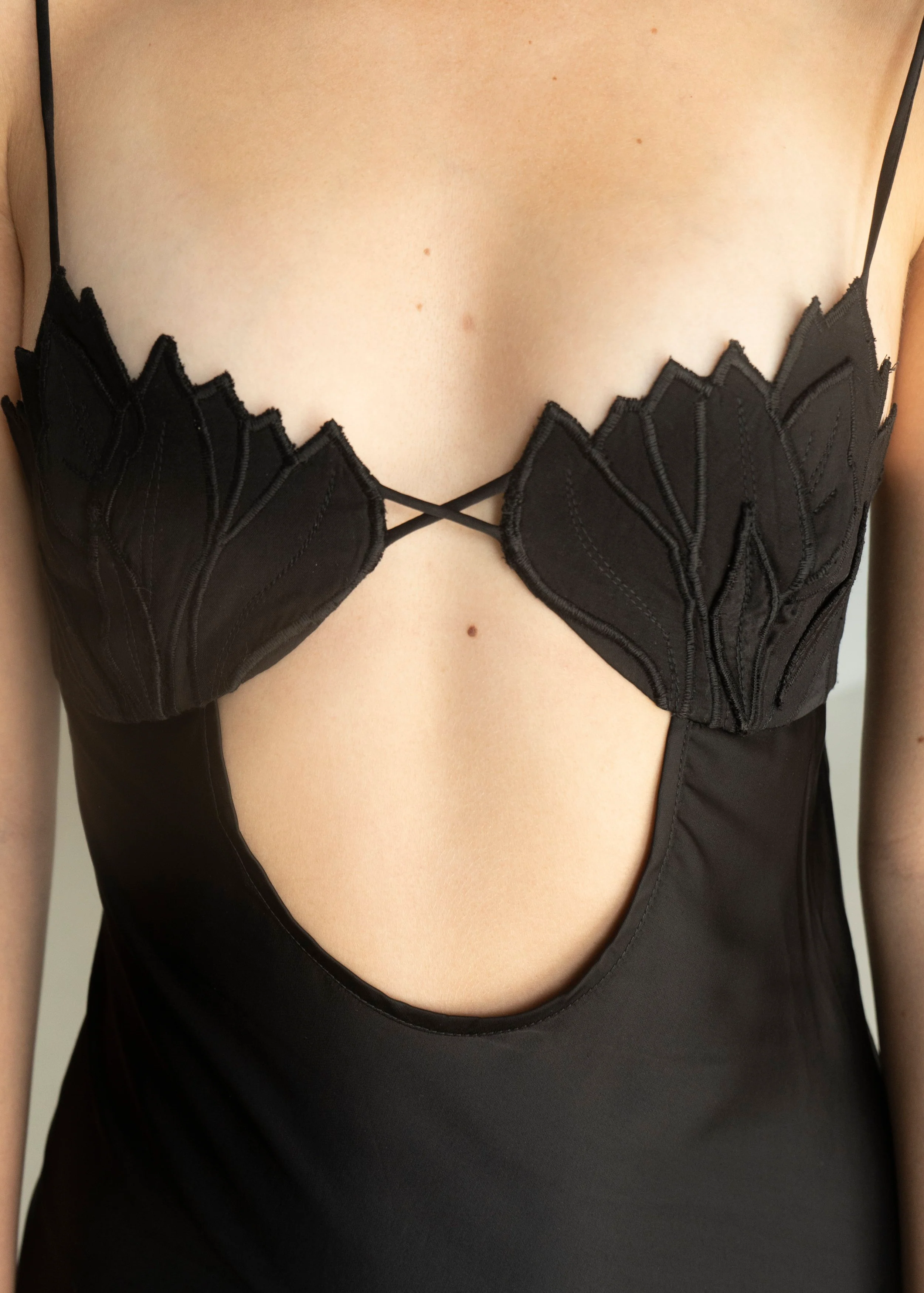 K M by L A N G E Kalyna Viscose Dress - Black - Image 5