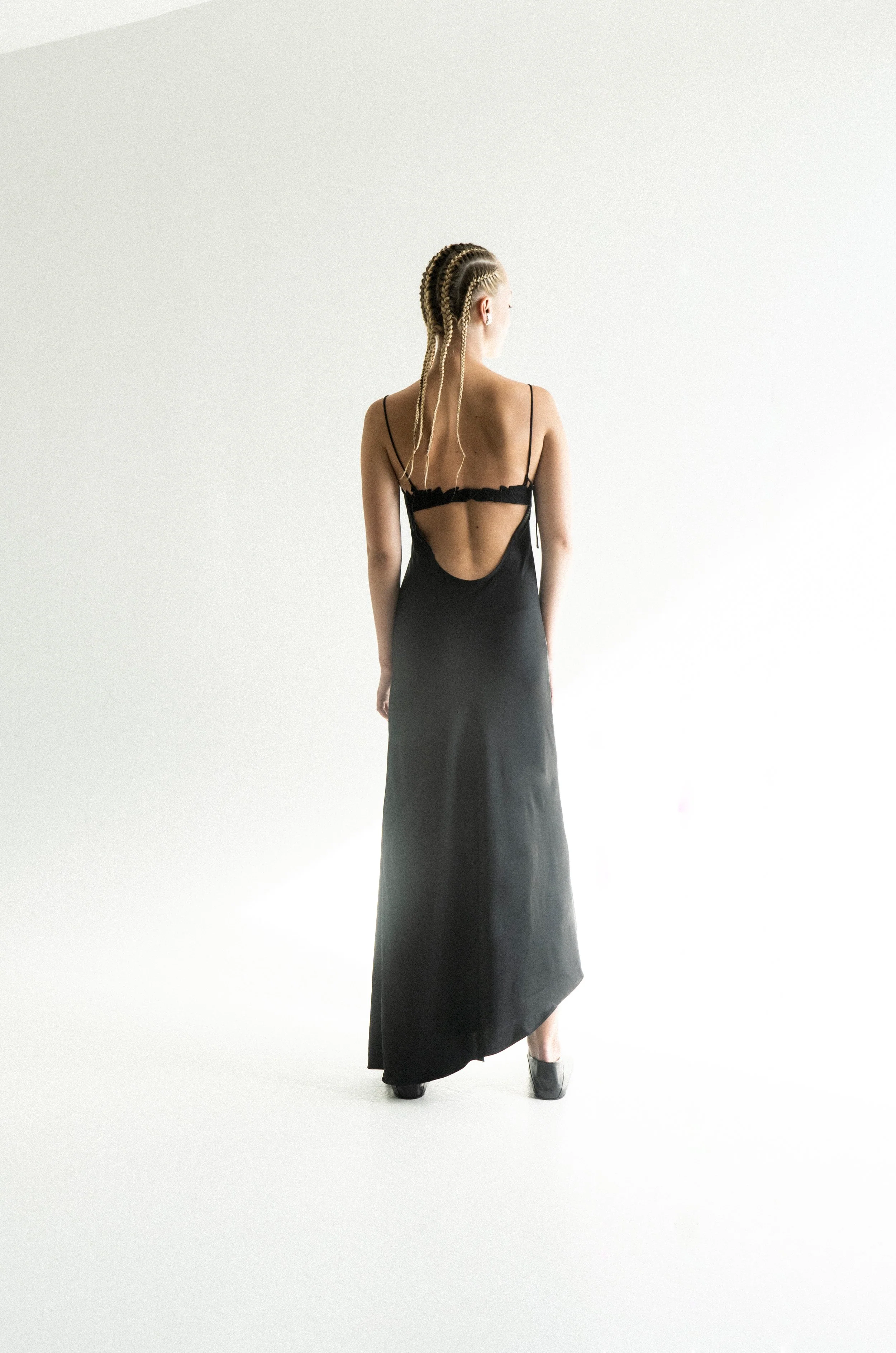 K M by L A N G E Kalyna Viscose Dress - Black - Image 7