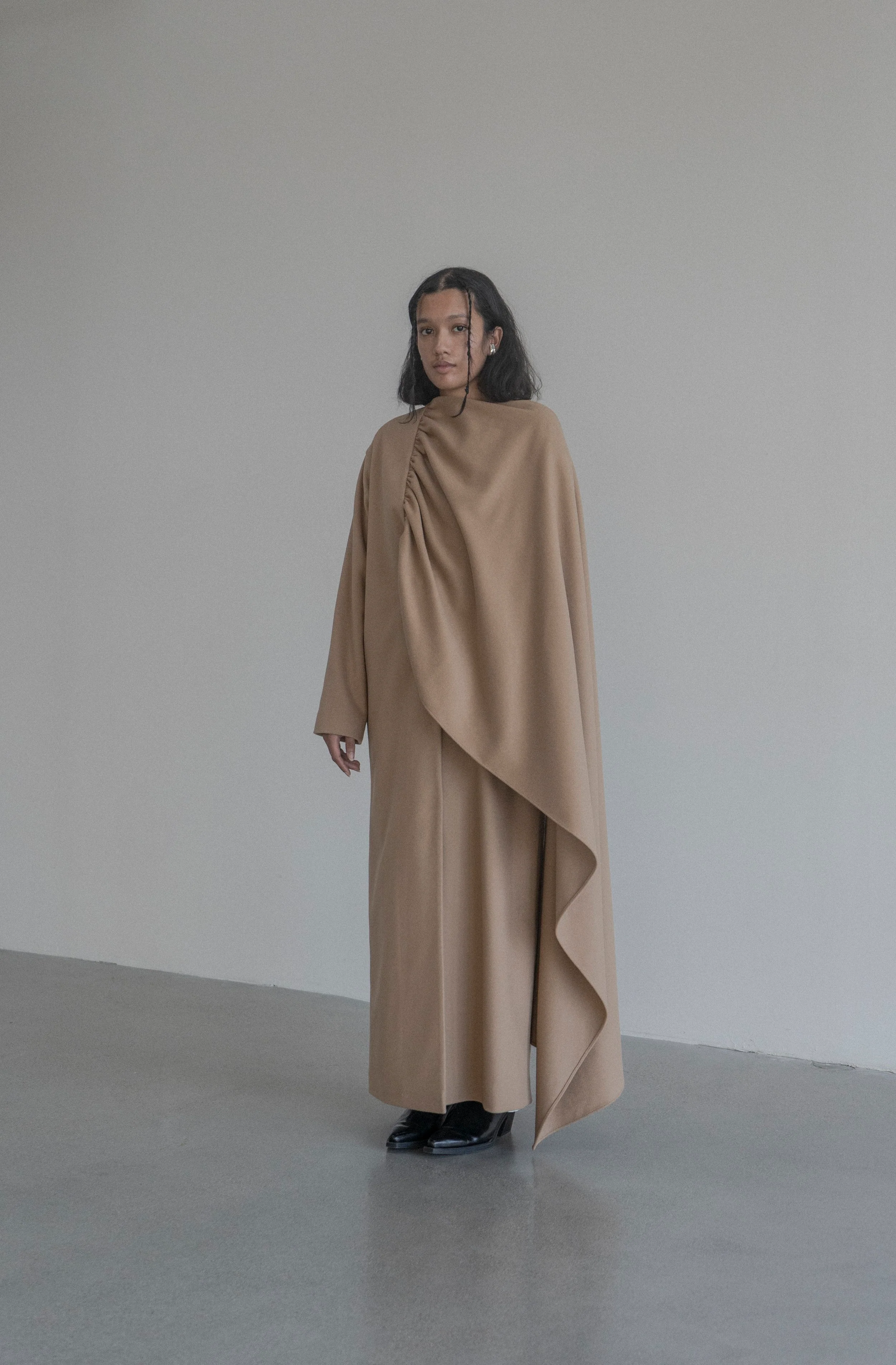 K M by L A N G E Kotsyubinsky Cashemere Coat - Camel - Image 3