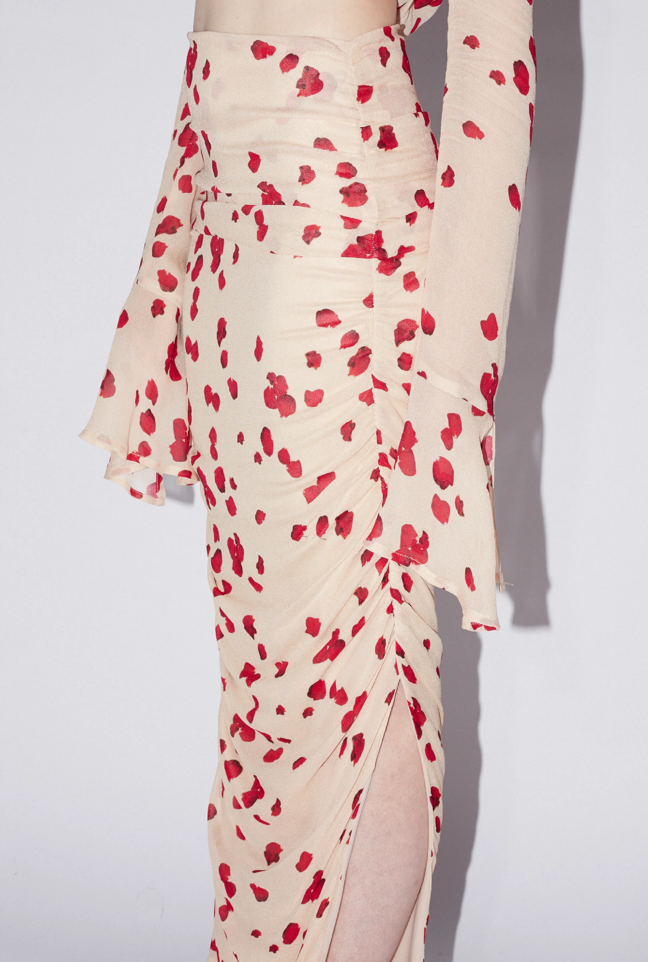 Saemdi Chiffon Skirt - Nude/Rose - Image 3