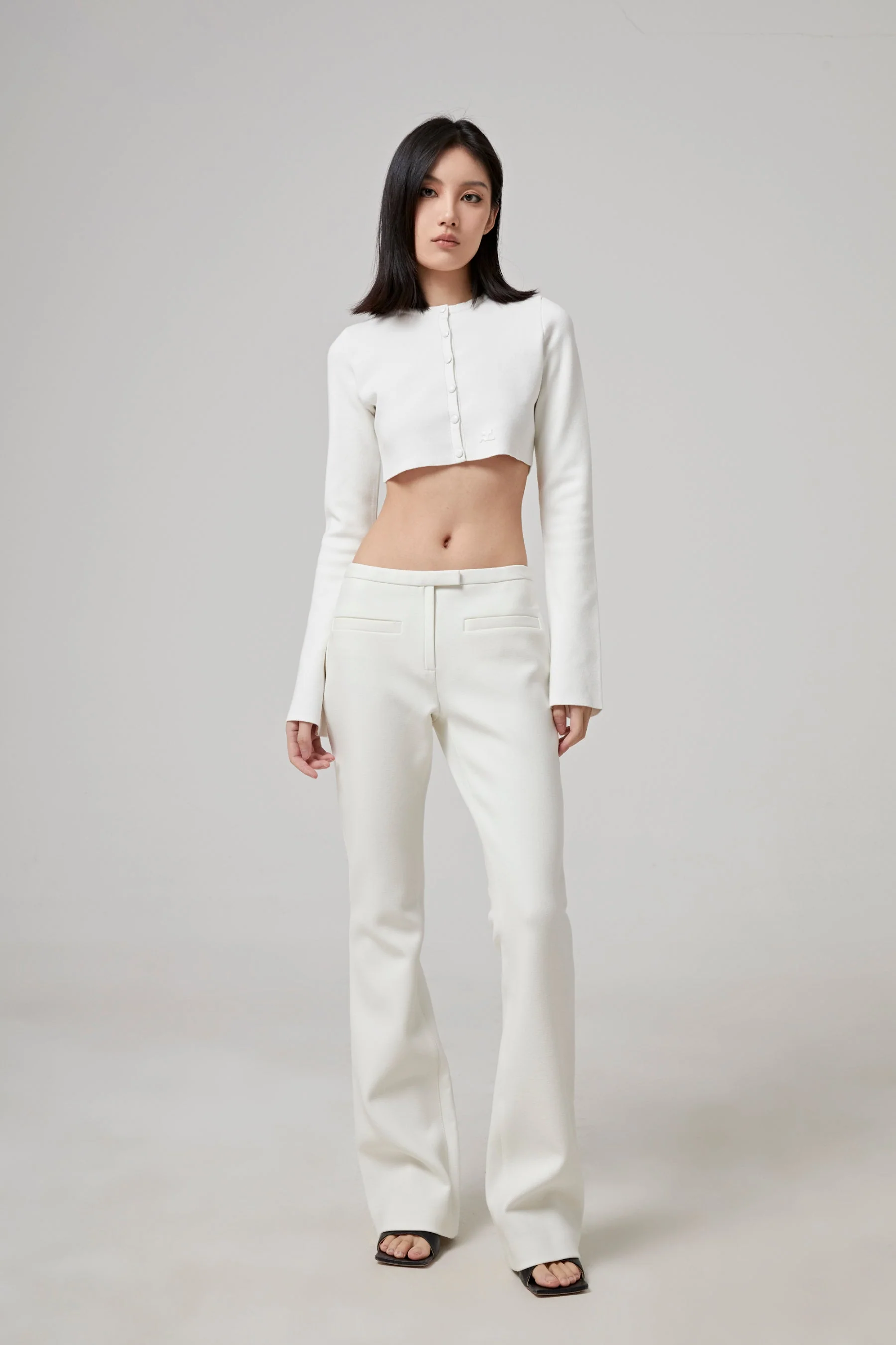COURREGES Heritage Pockets Crepe Tailored Pants - Image 2