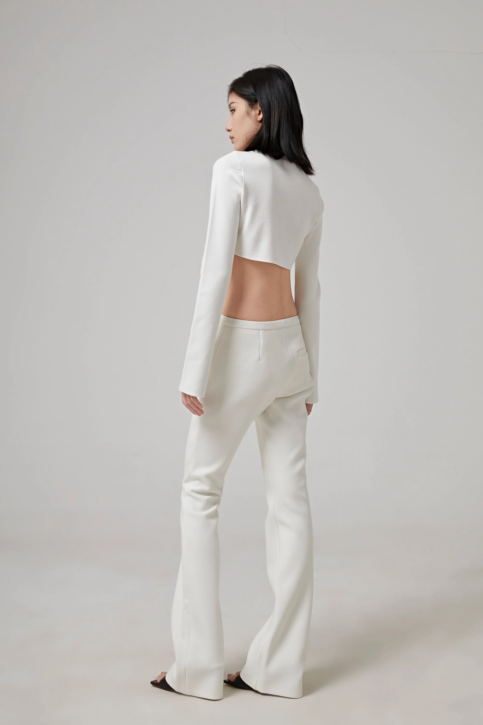 COURREGES Heritage Pockets Crepe Tailored Pants - Image 3
