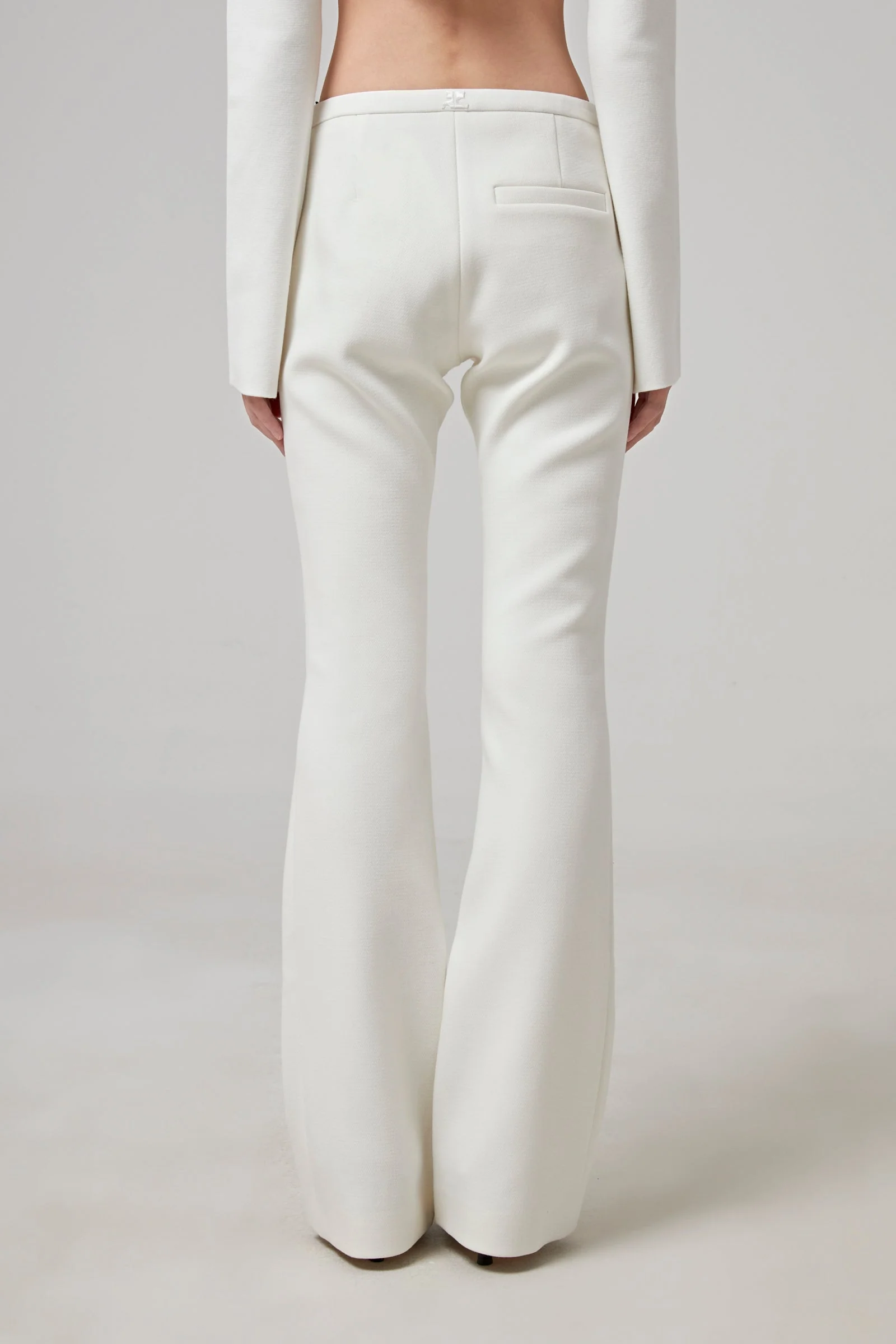 COURREGES Heritage Pockets Crepe Tailored Pants - Image 5