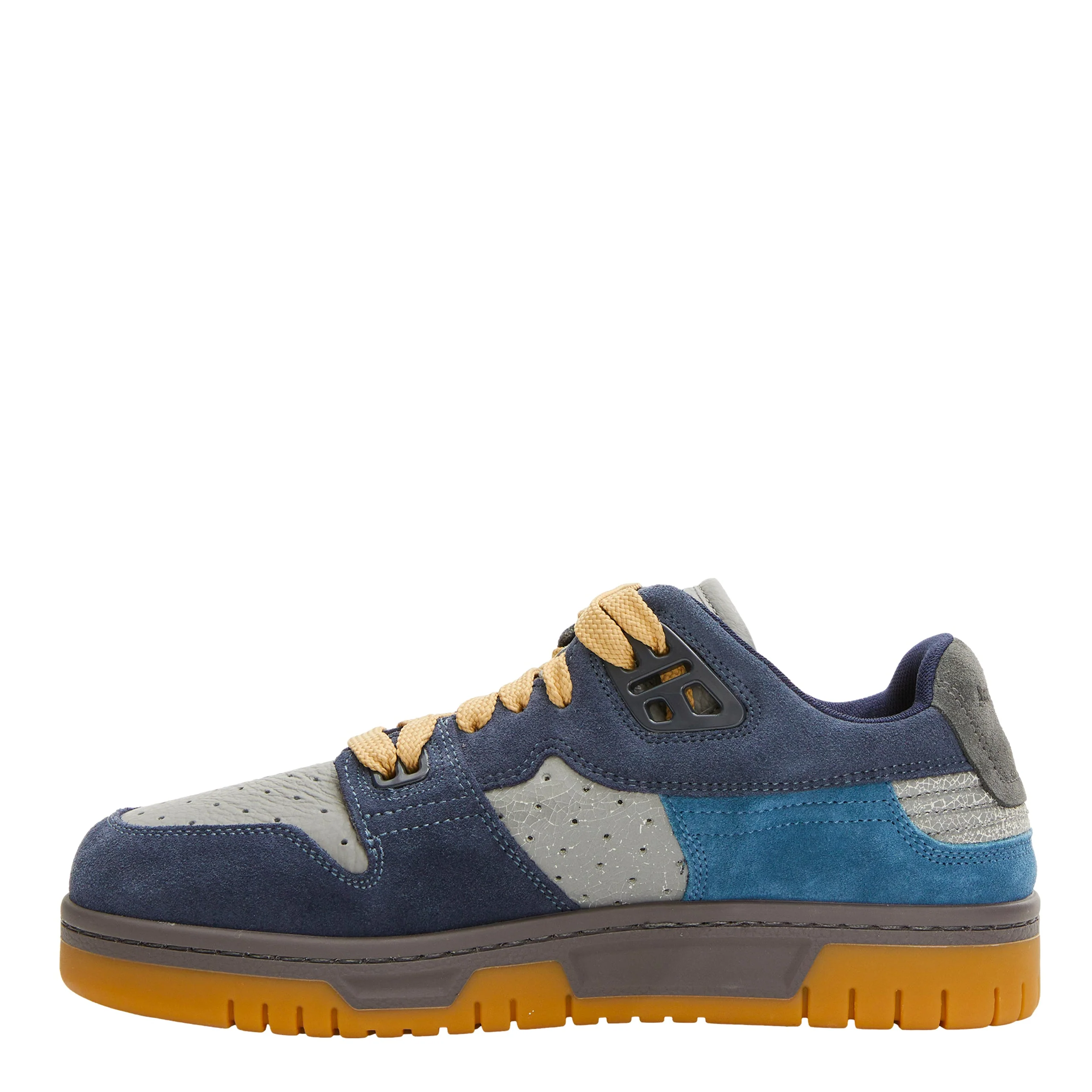 Acne Studios Fuzzy Low Top Sneakers - Grey/Blue - Image 3