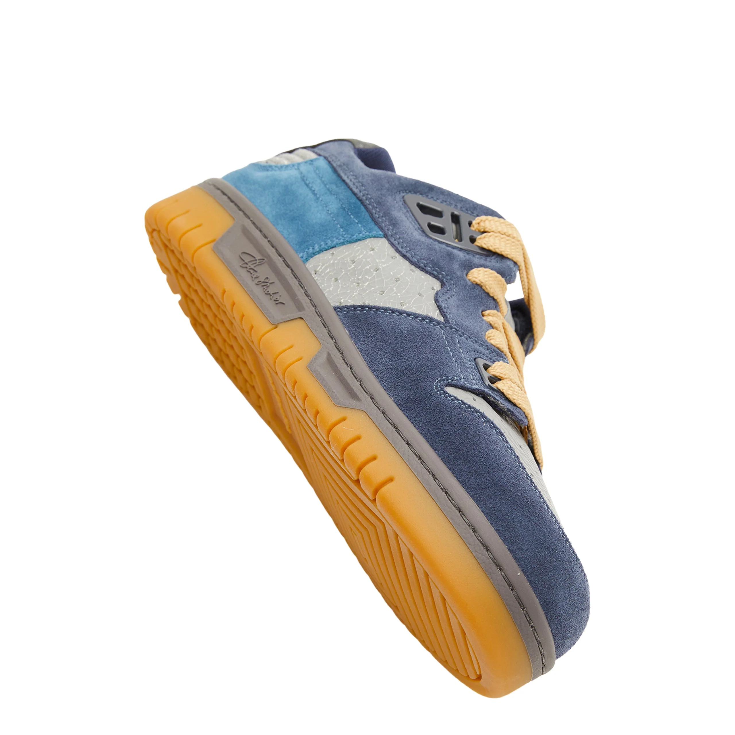 Acne Studios Fuzzy Low Top Sneakers - Grey/Blue - Image 4