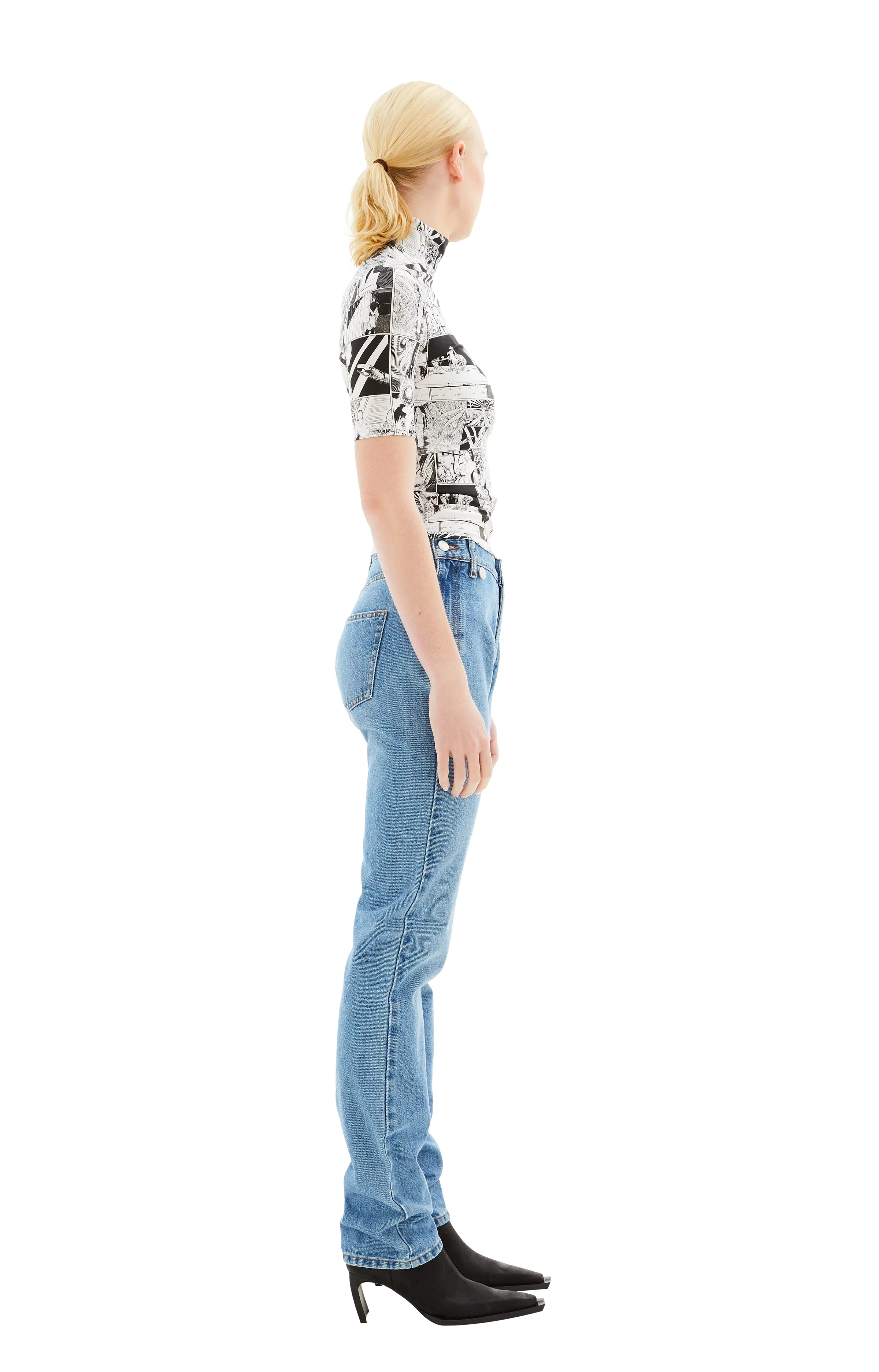 Coperni Open Hip Jeans - Washed Blue - Image 5