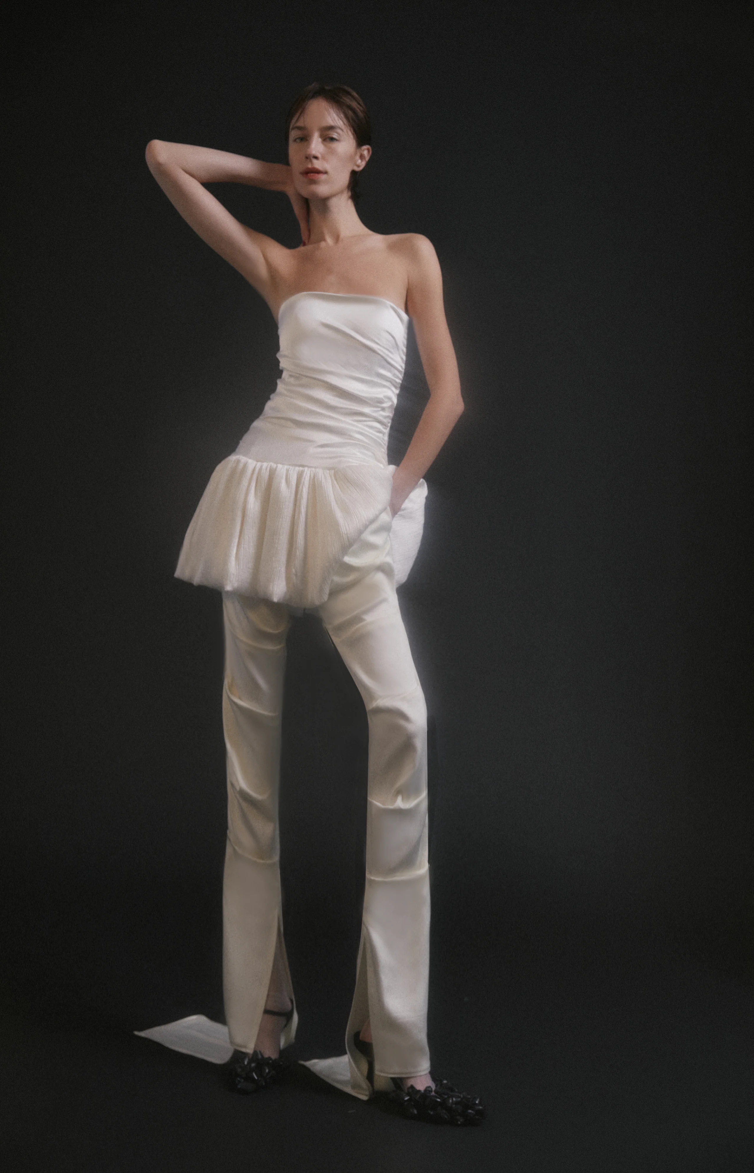 Luisa et La Luna Sid Fold Pants - Bone - Image 3