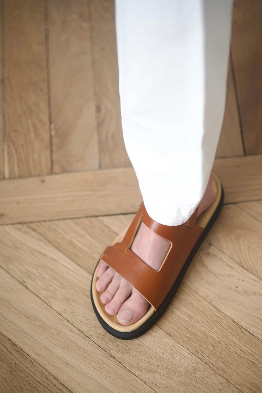 Anne Thomas Daddy Sandals - Gattopardo Ambra - Image 4