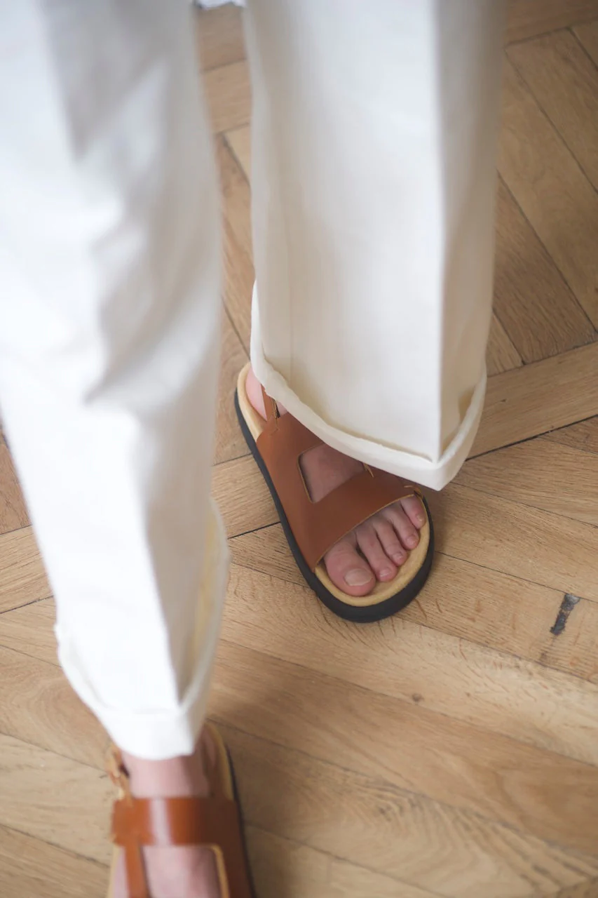 Anne Thomas Daddy Sandals - Gattopardo Ambra - Image 9