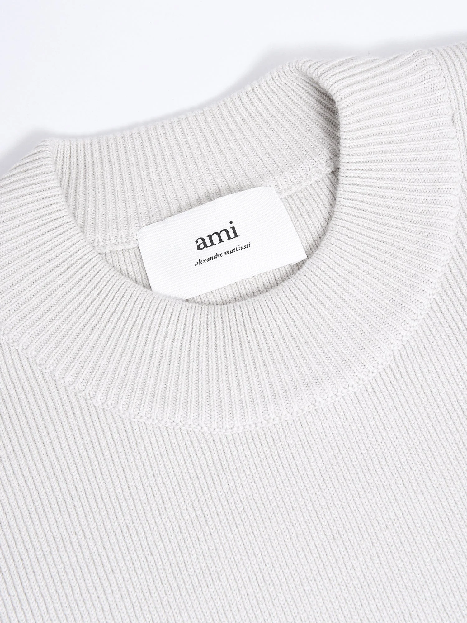 AMI RED ADC CREWNECK SWEATER - CHALK - Image 3