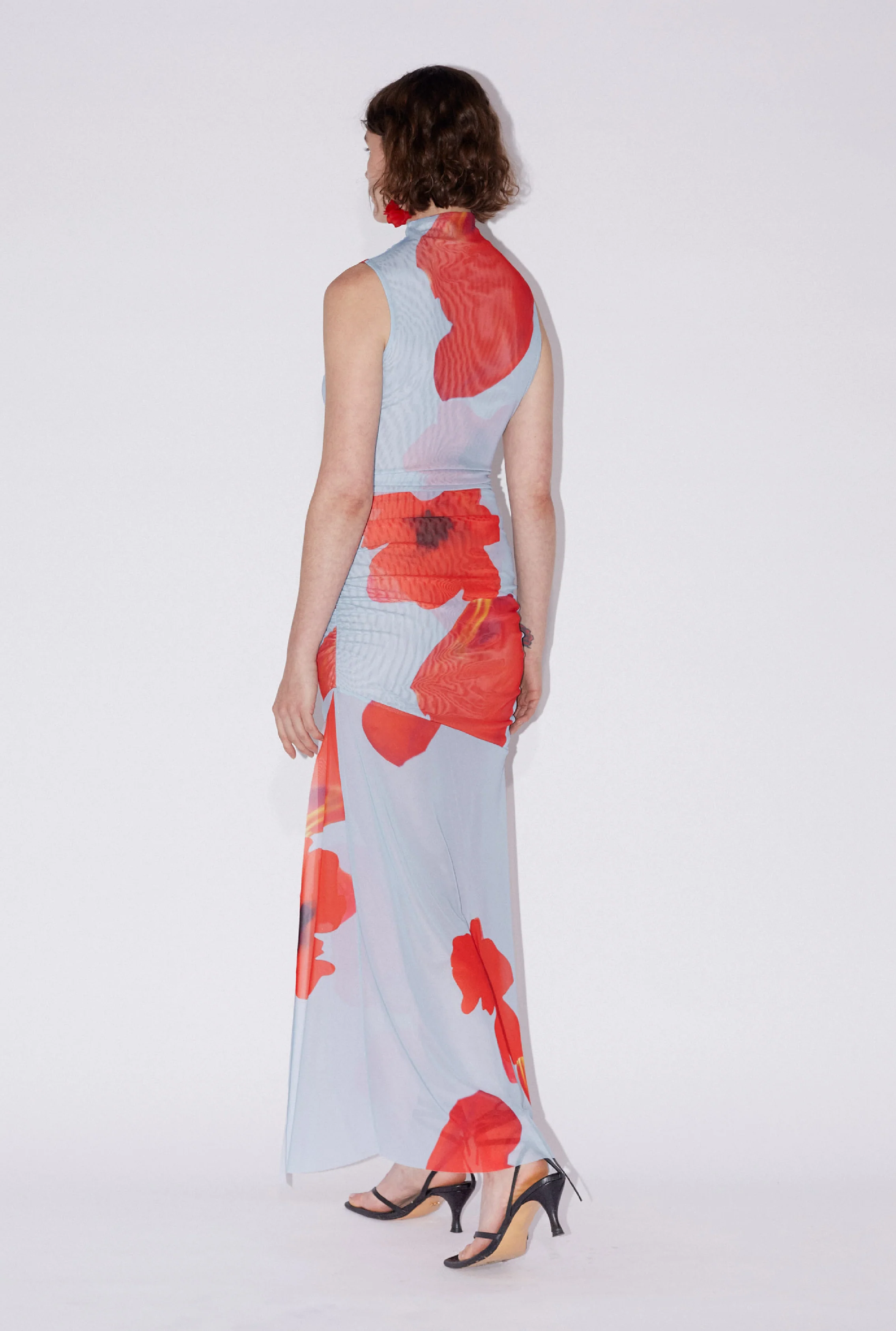 SAEMDI Floral Mesh Dress - Floral Print - Image 2