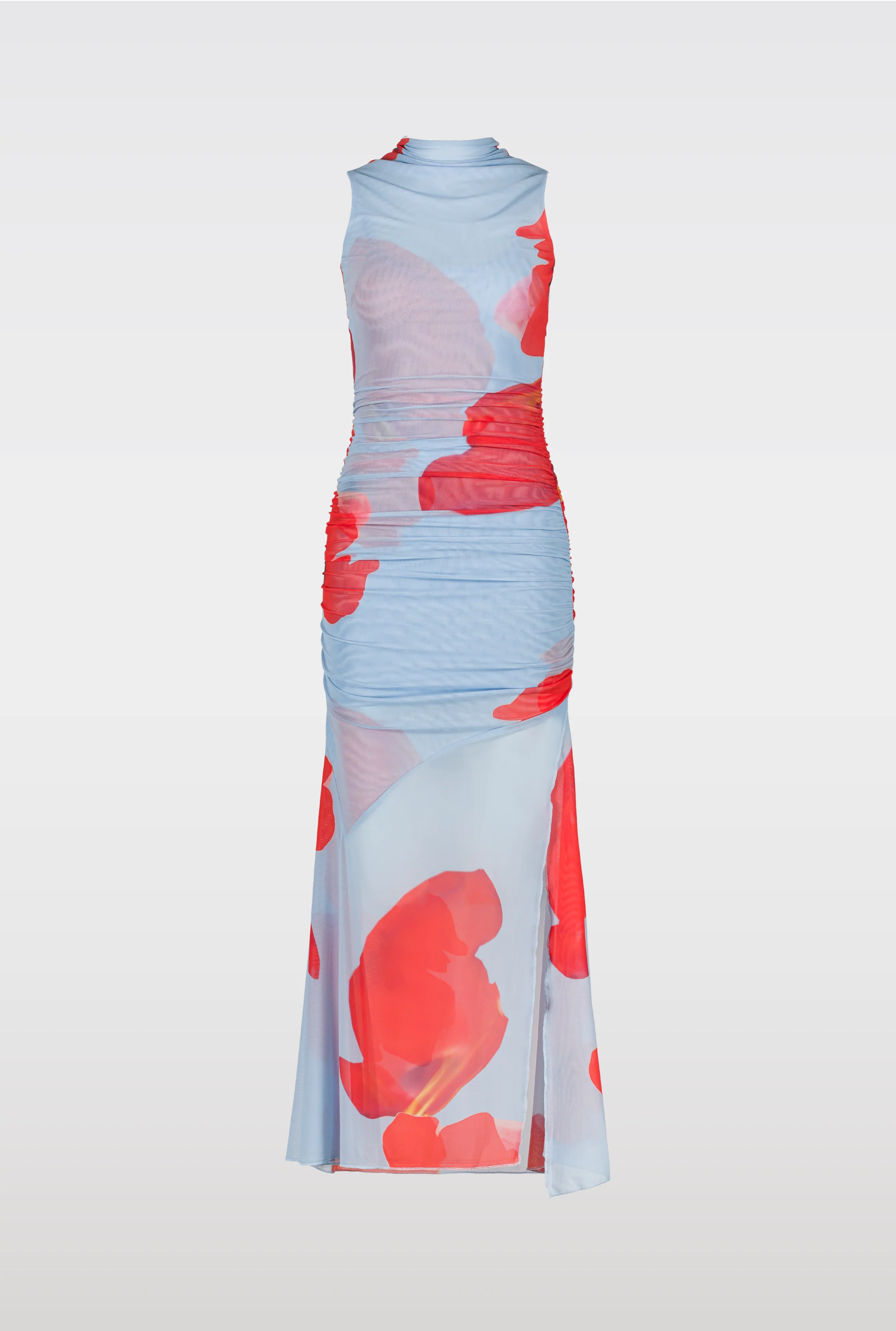 SAEMDI Floral Mesh Dress - Floral Print - Image 4