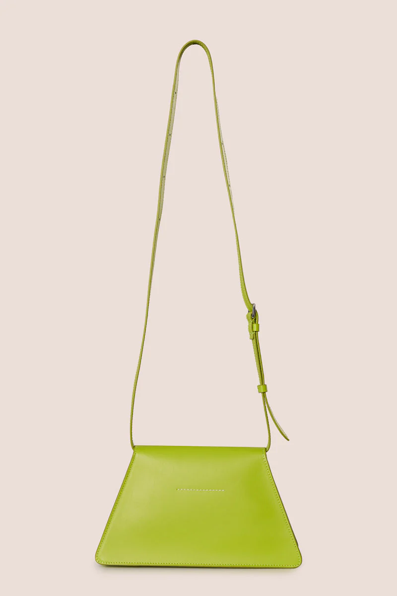 MM6 Maison Margiela Numeric Crossbody Leather Bag - Light Pea Green - Image 3
