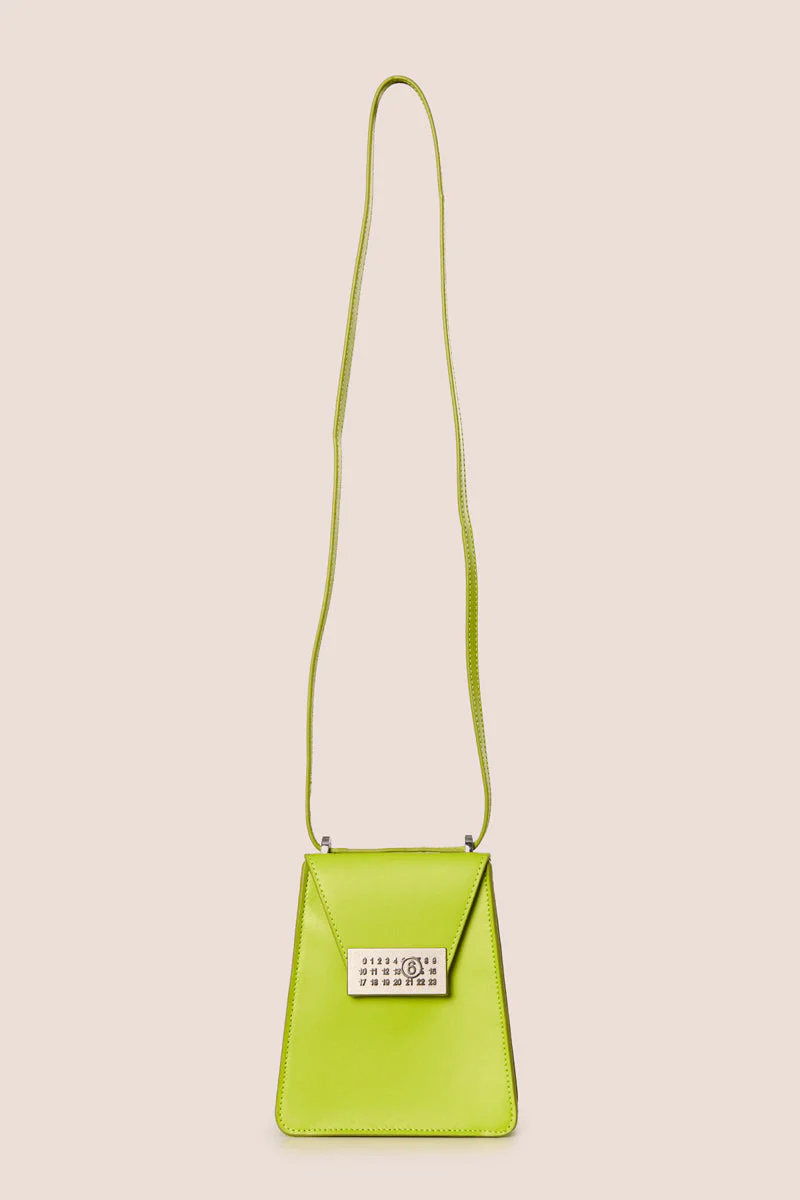 MM6 Maison Margiela Small Numeric Crossbody Bag - Light Pea Green - Image 2