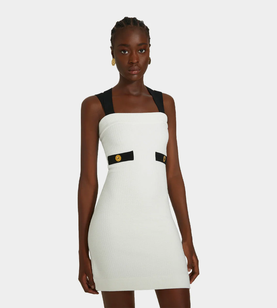 Patou 3D JP Cotton Dress - White - Image 2