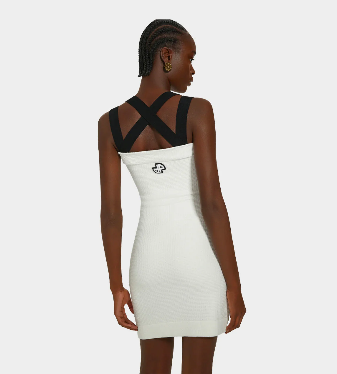 Patou 3D JP Cotton Dress - White - Image 3