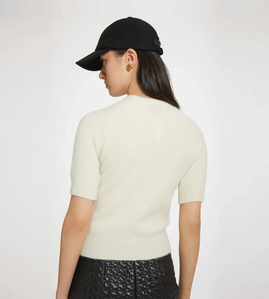 Patou Alpaca Logo S/S Sweater - Avalanche White - Image 3