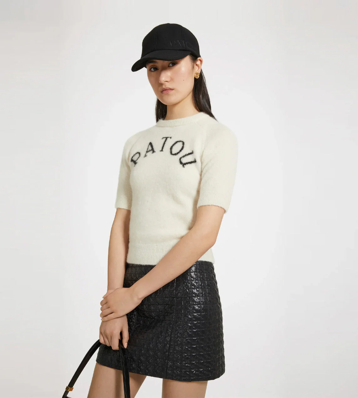 Patou Alpaca Logo S/S Sweater - Avalanche White - Image 4