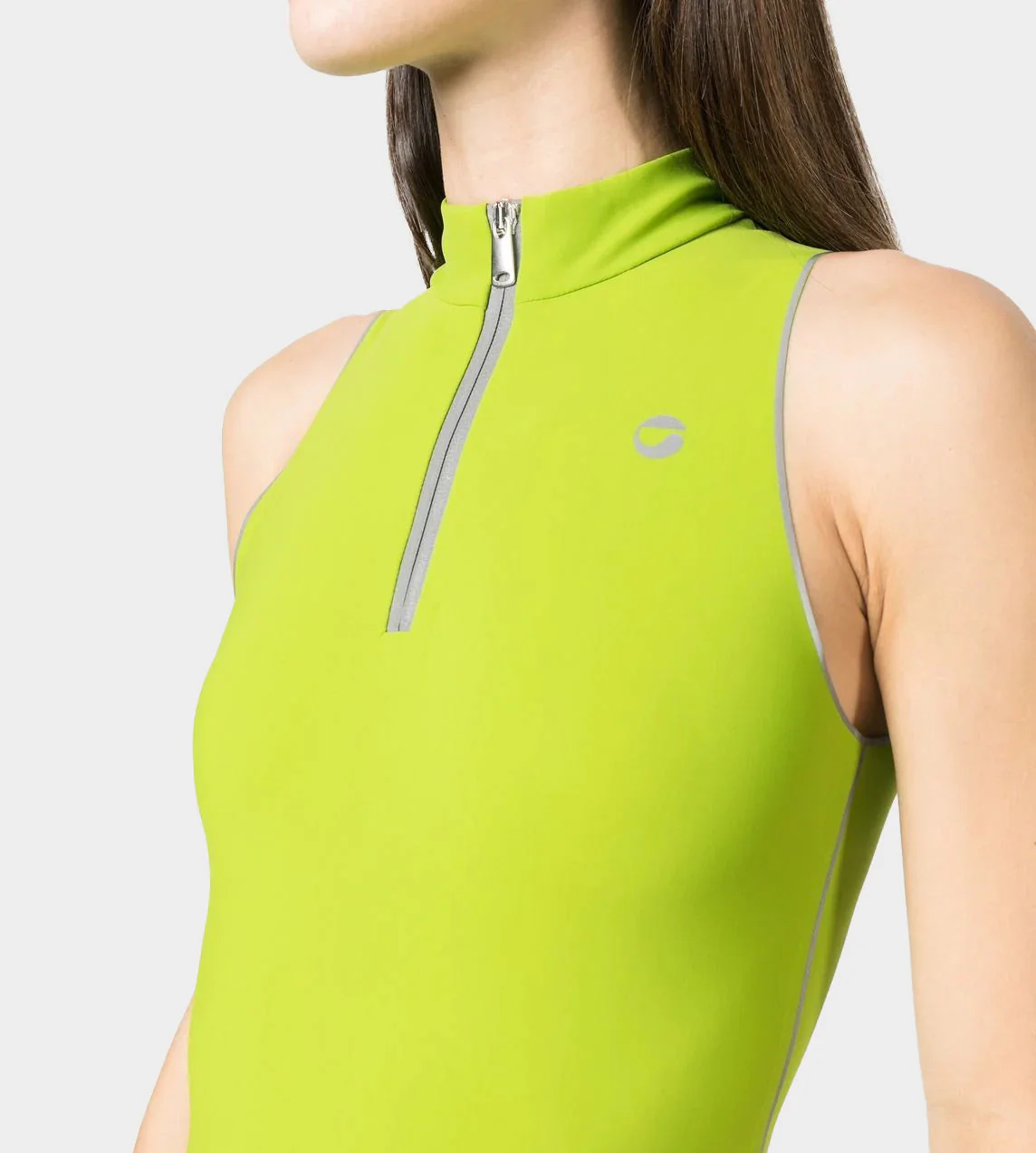 Coperni C+ Zipped Sleeveless Bodysuit - Apple Green - Image 2