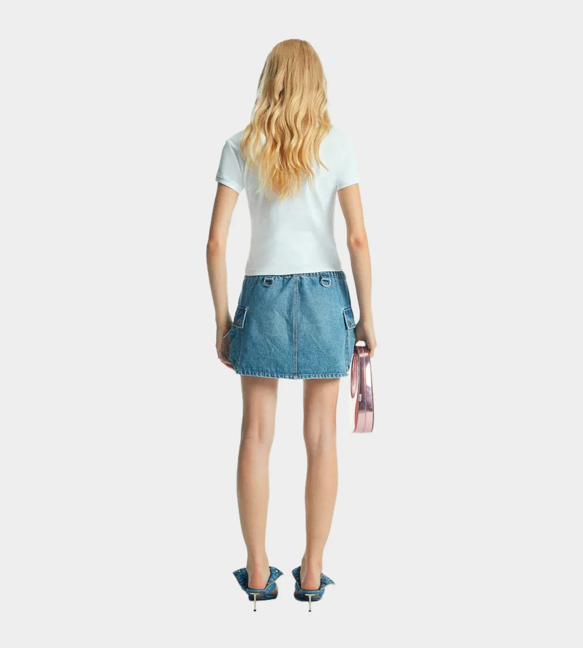 Coperni Denim Cargo Skirt - Blue Navy - Image 4