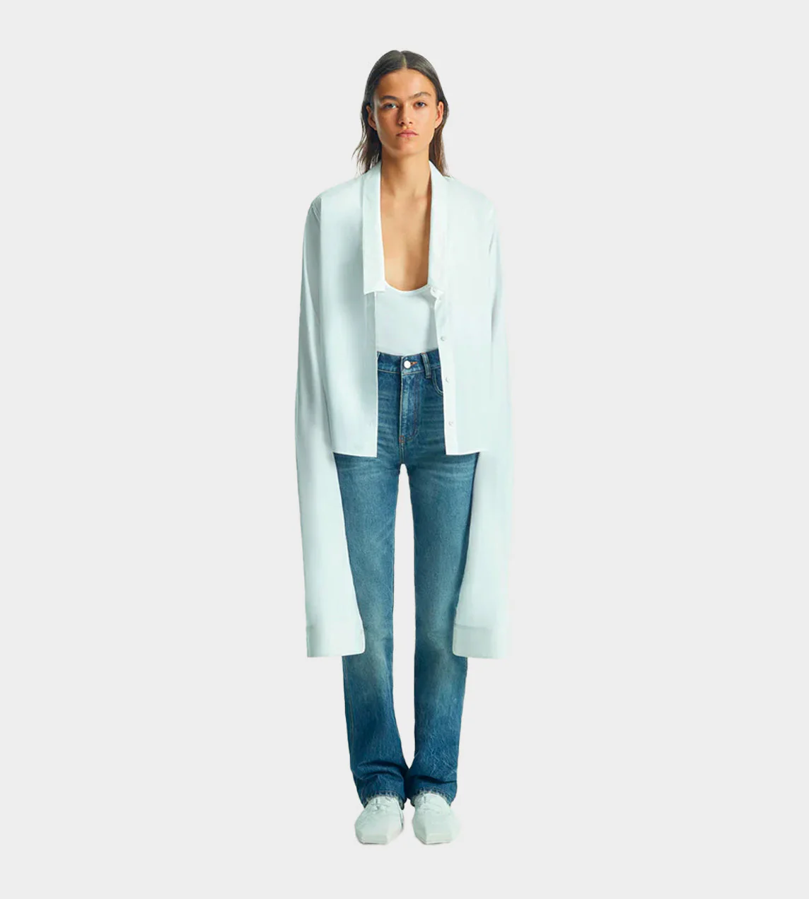 Coperni Open Collar Shirt - White - Image 3