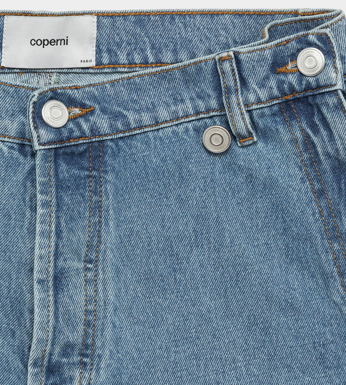 Coperni Open Hip Shorts - Washed Blue - Image 2