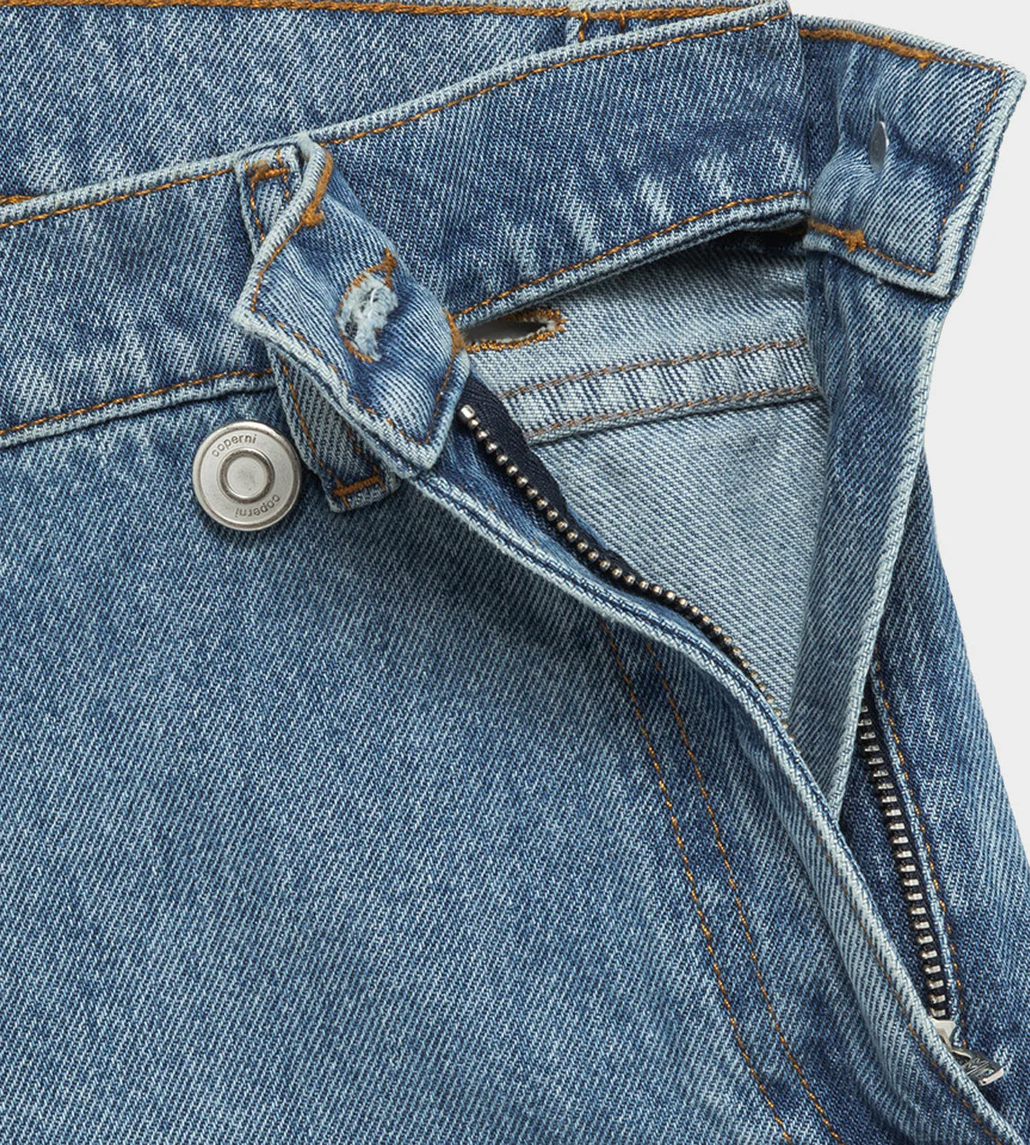 Coperni Open Hip Shorts - Washed Blue - Image 3