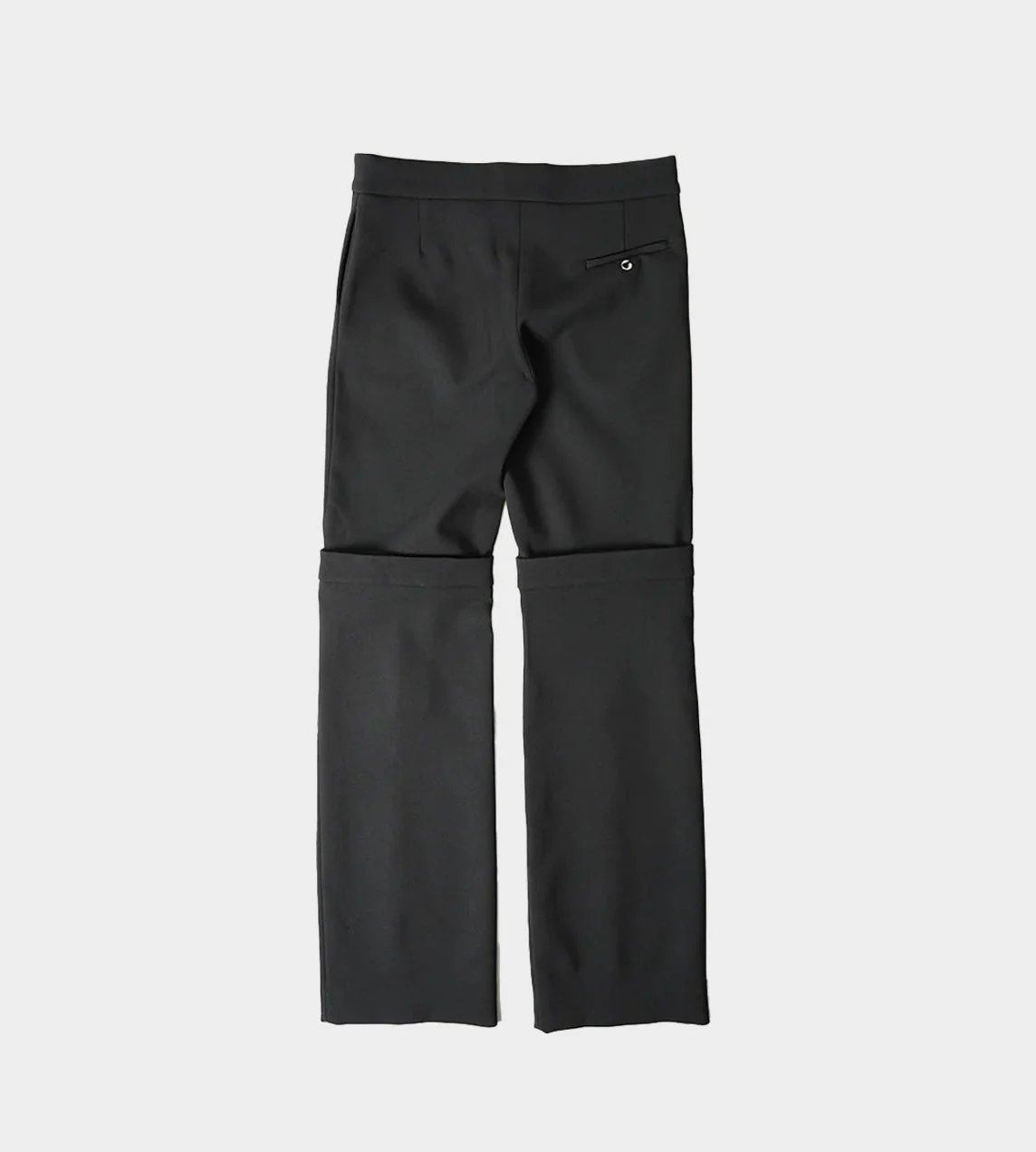 MARINE SERRE Open Knee Tailored Trousers - Black - Image 11